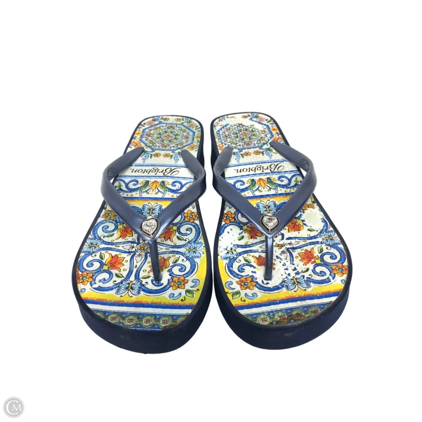 Sandals Flip Flops By Brighton In Navy, Size: 6