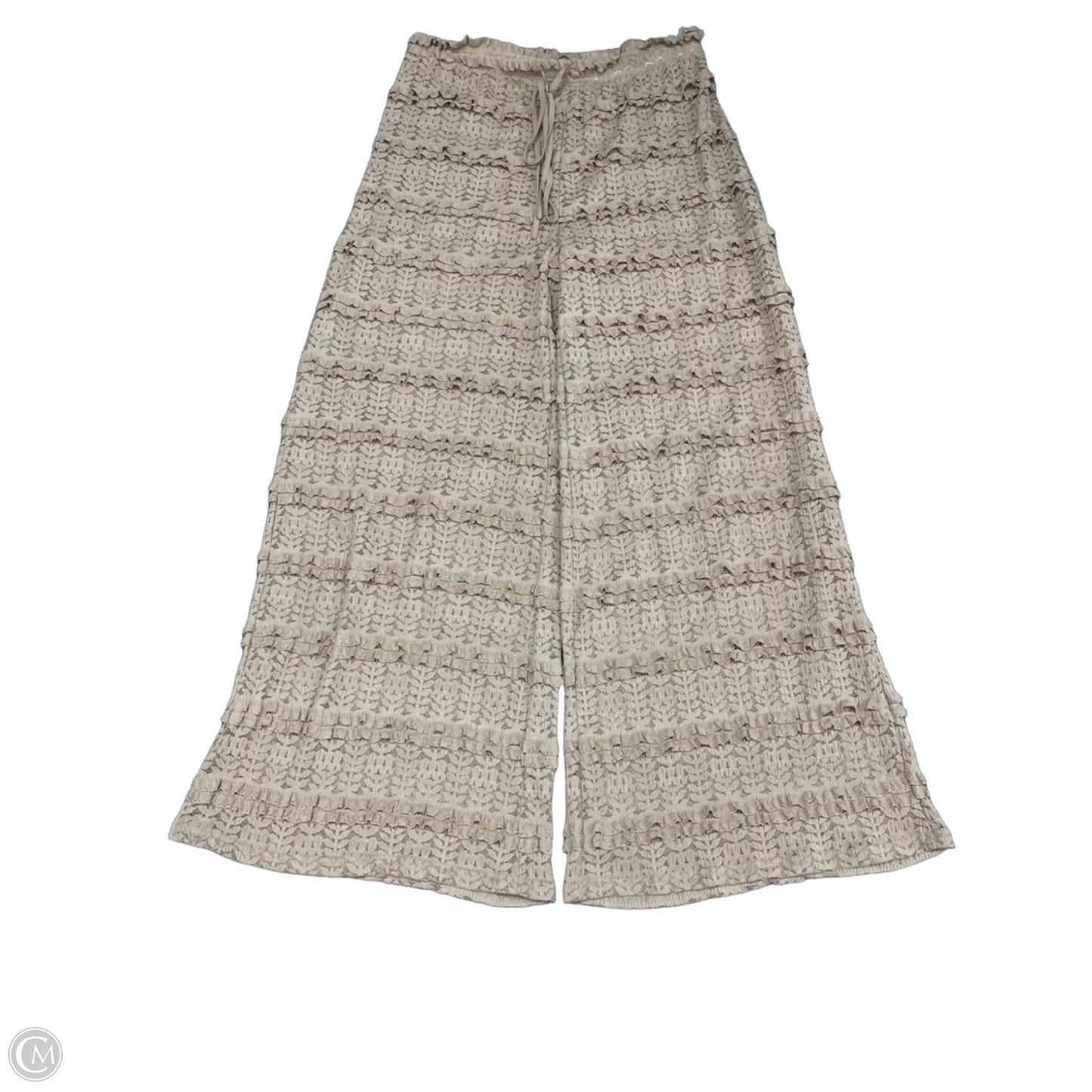 Pants Wide Leg By Clothes Mentor In Beige, Size: Xl