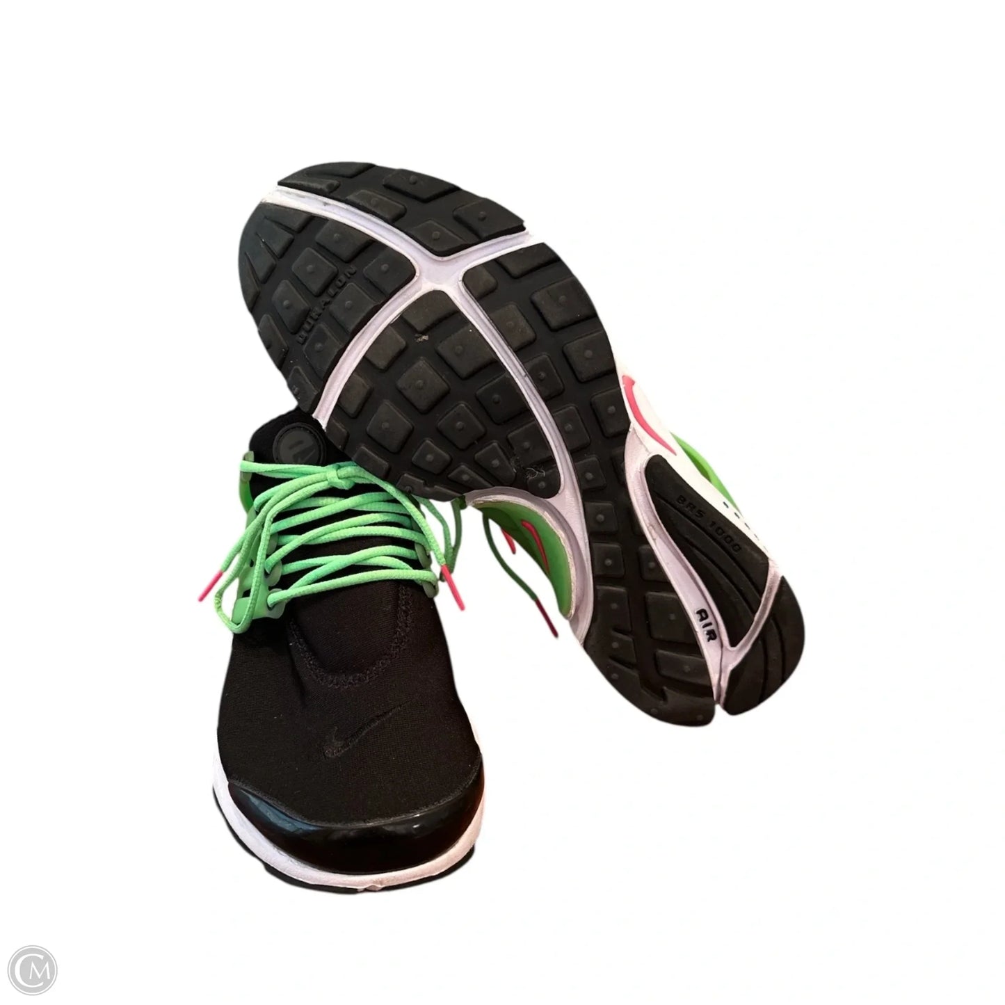 Shoes Athletic By Nike In Black & Green, Size: 9.5