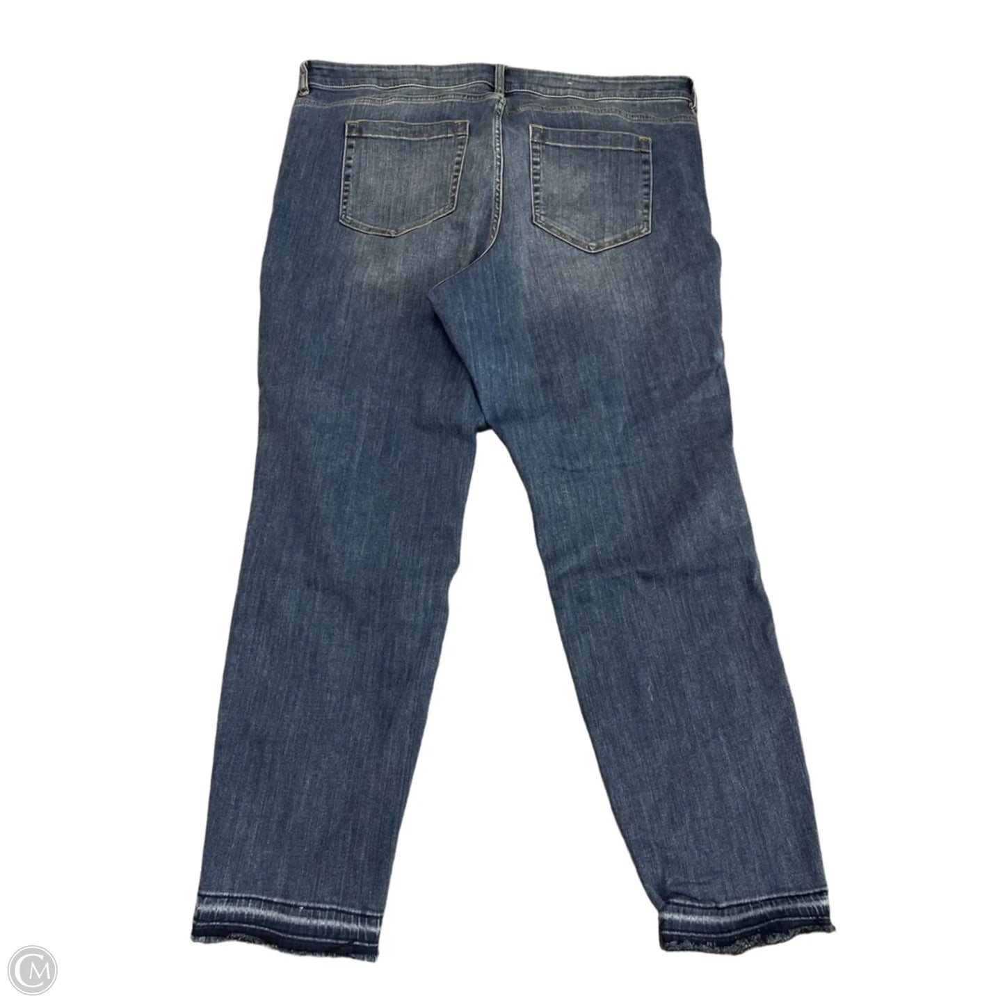 Jeans Skinny By Vince Camuto In Blue Denim, Size: 18