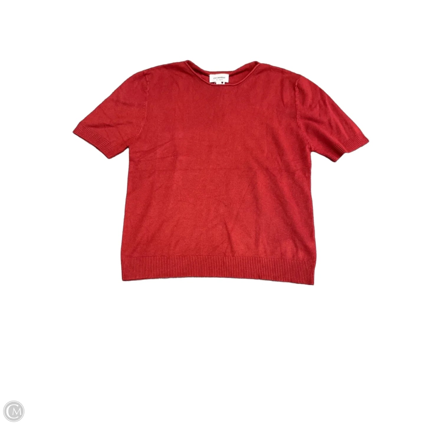 Top Short Sleeve By Ee Some In Red, Size: L