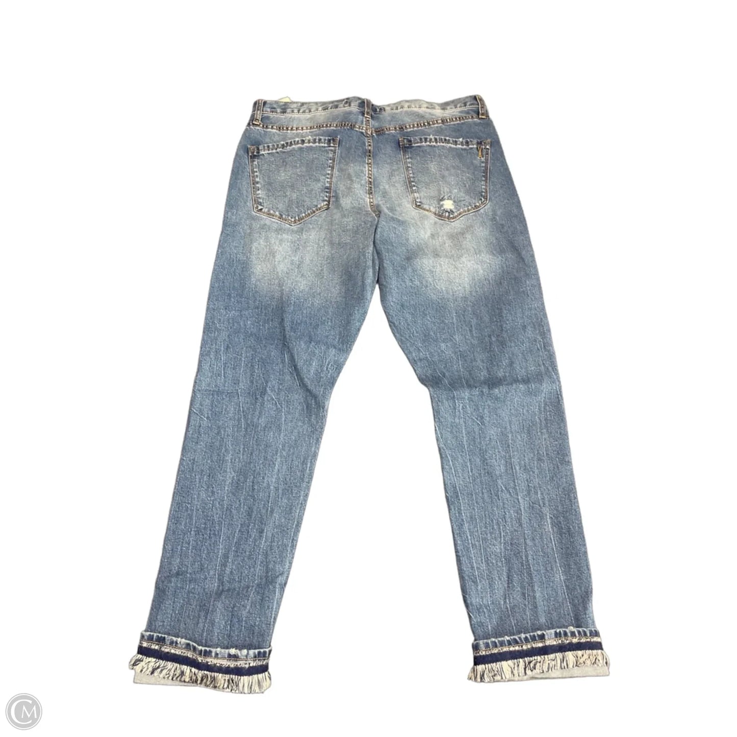 Jeans Straight By Vintage America In Blue Denim, Size: 12