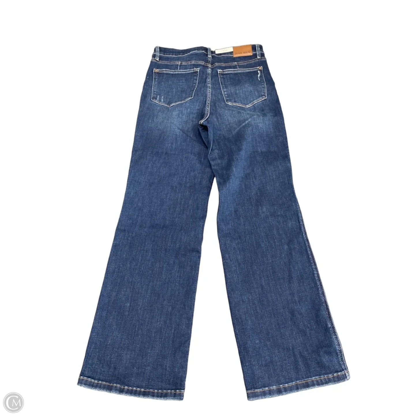 Jeans Straight By Judy Blue In Blue Denim, Size: 12