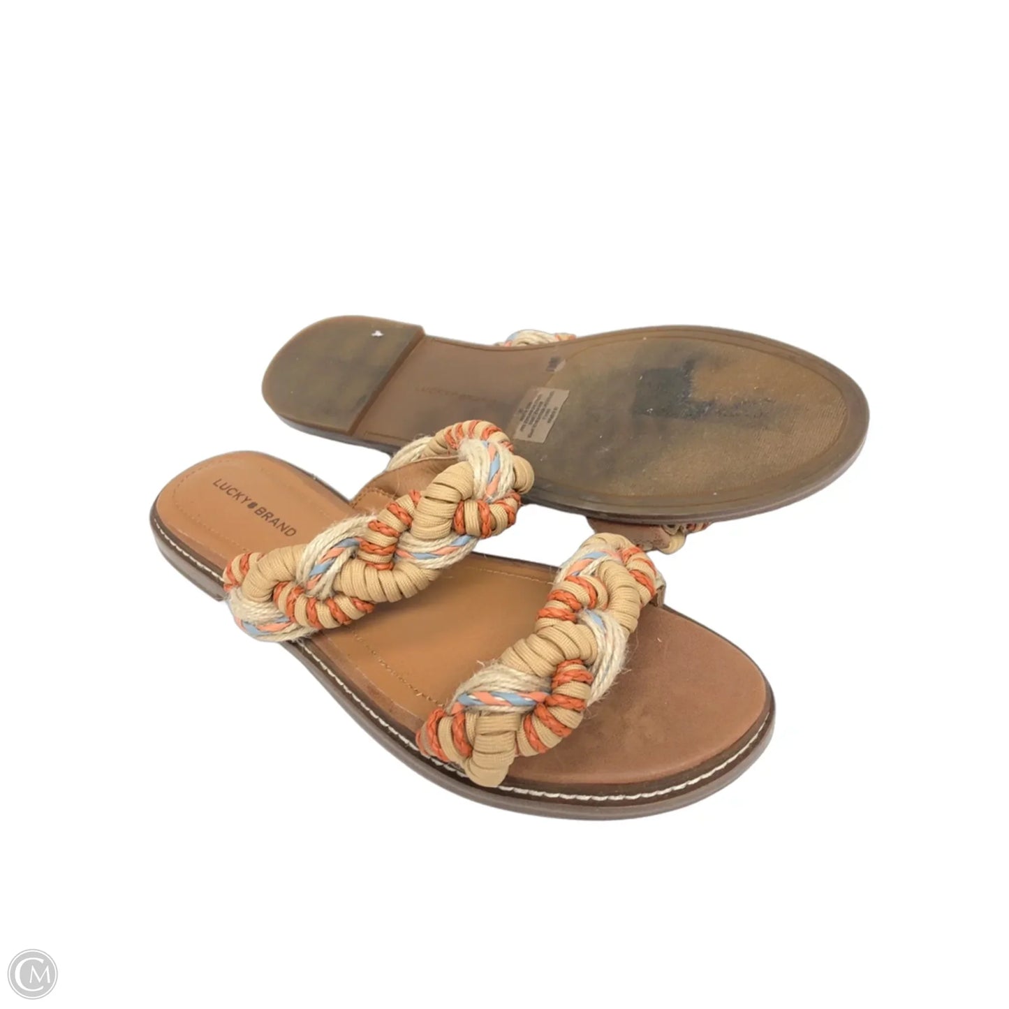 Sandals Flats By Lucky Brand In Tan, Size: 10