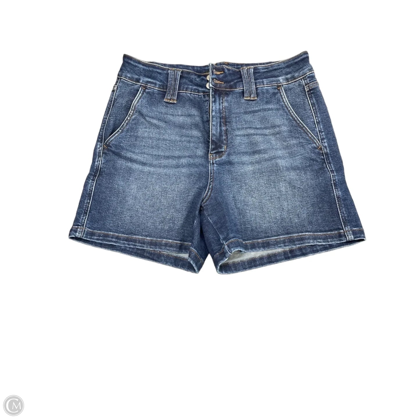 Shorts By Judy Blue In Blue Denim, Size: Xl