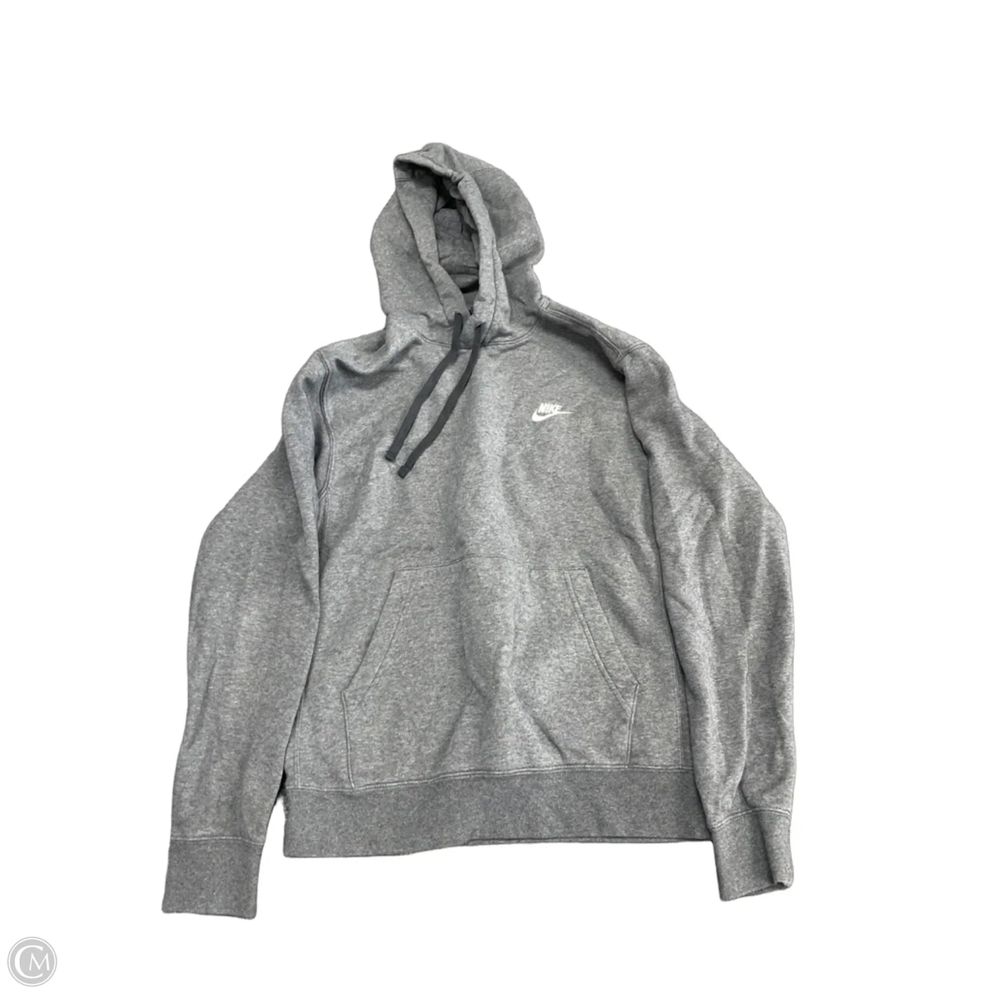 Sweatshirt Hoodie By Nike Apparel In Grey, Size: S