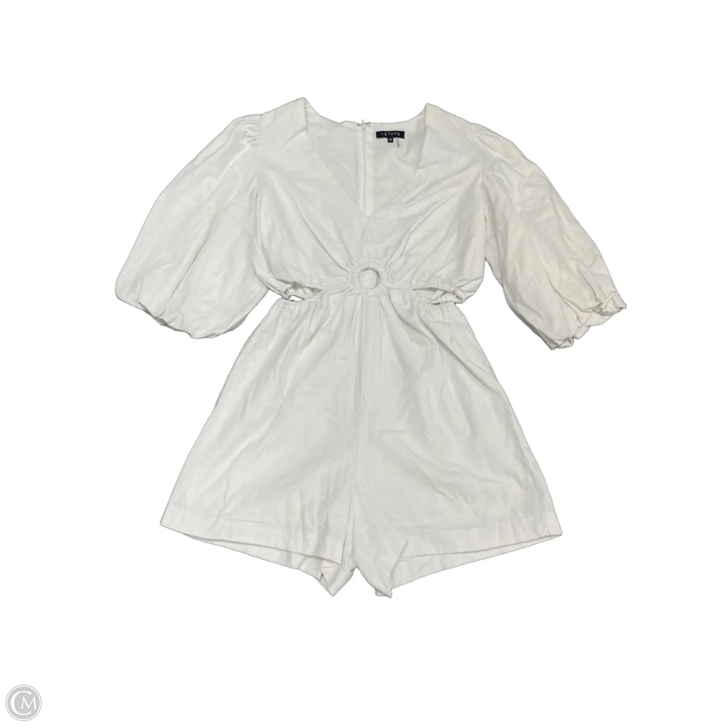 Romper By 1.state In White, Size: Xs