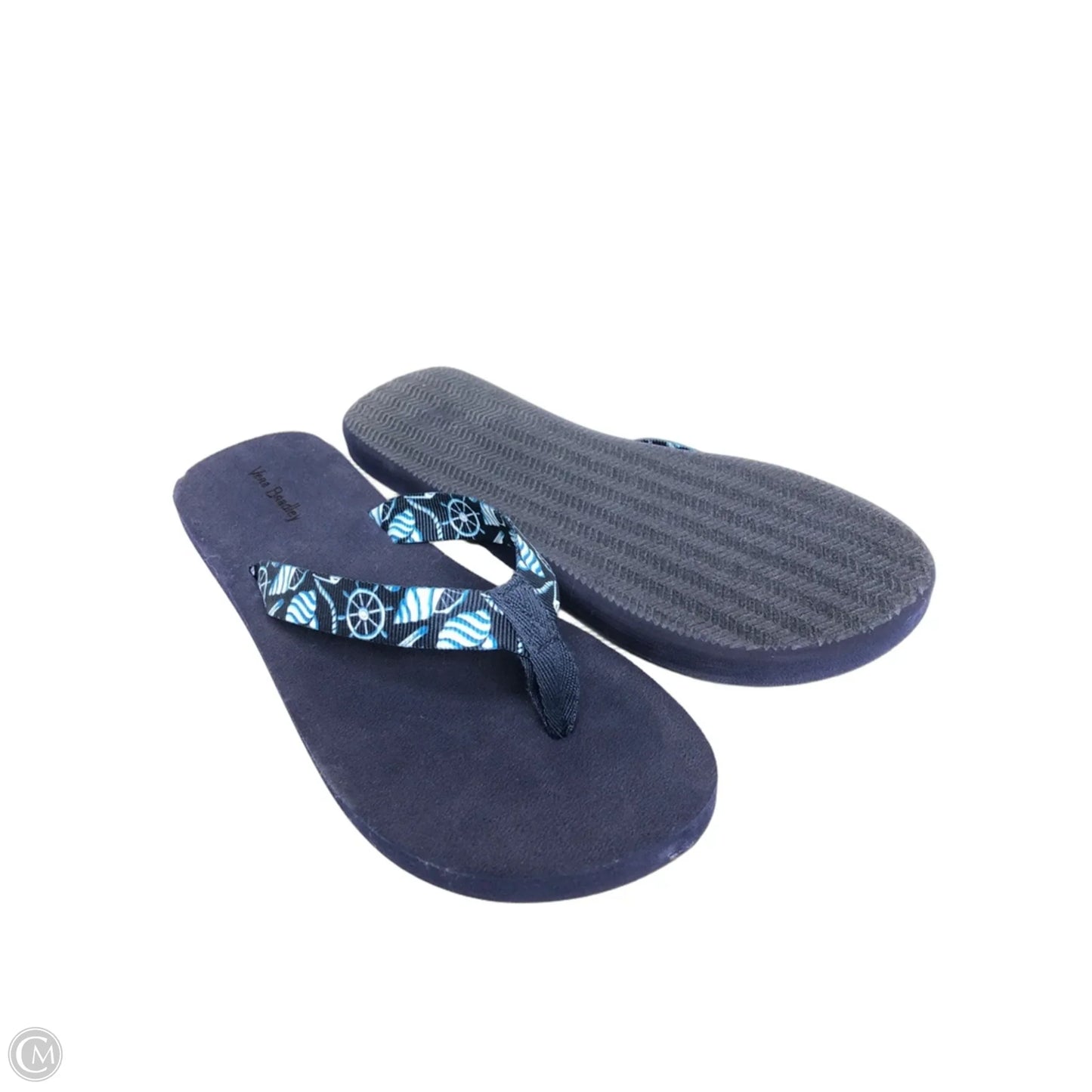 Sandals Flip Flops By Vera Bradley In Blue, Size: 7