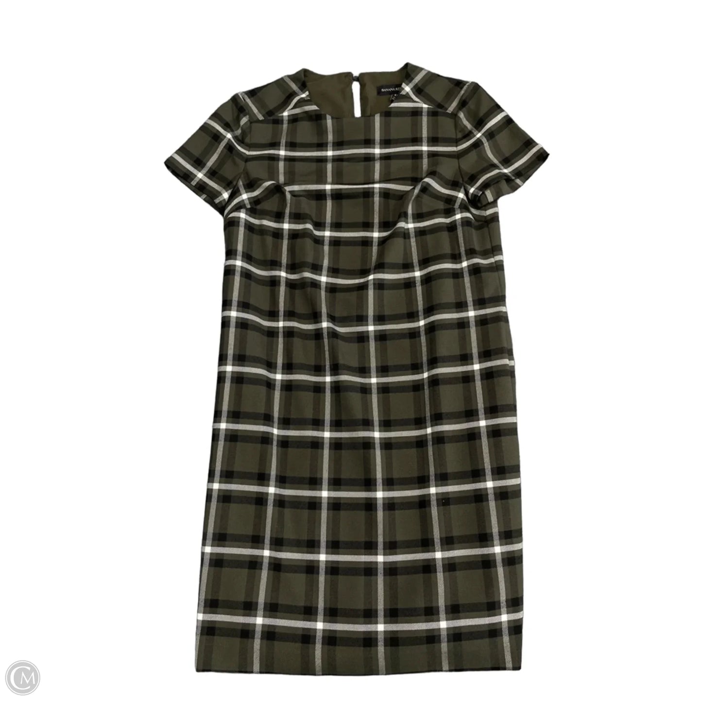 Dress Casual Short By Banana Republic In Black & Green, Size: Xs