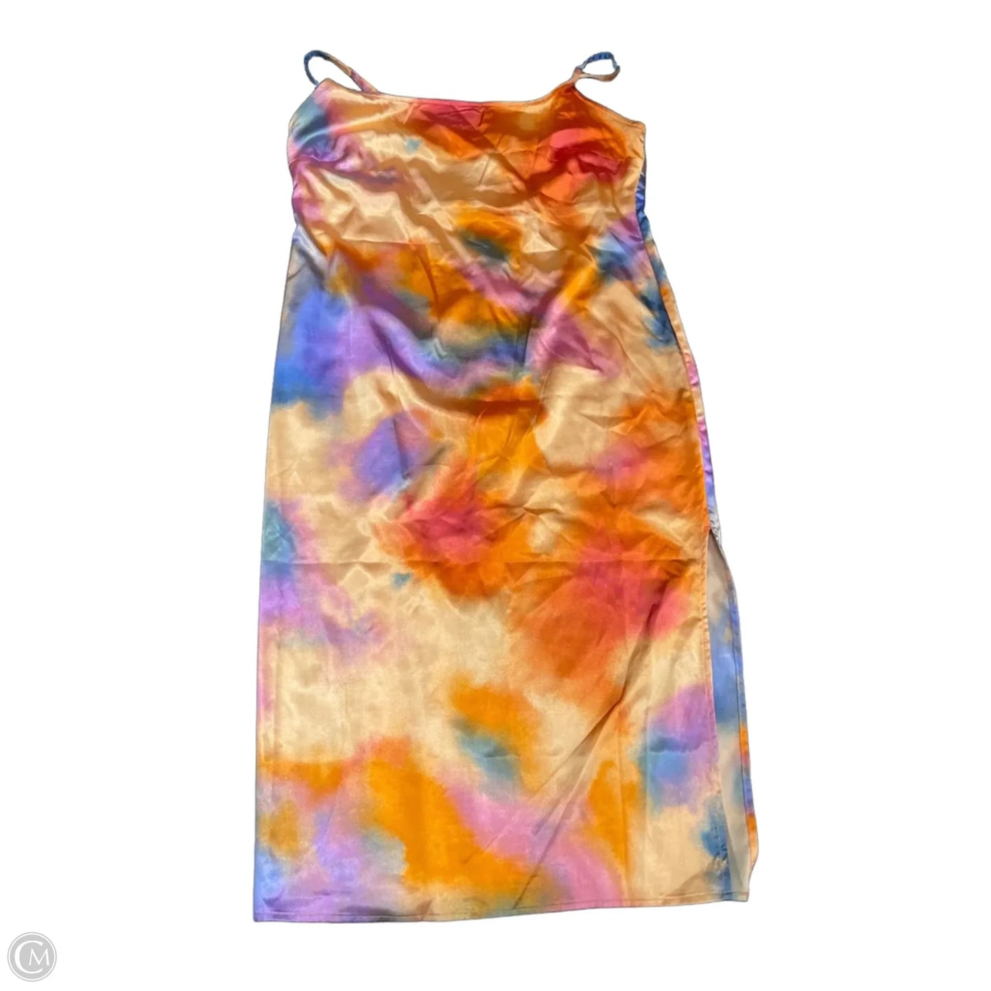 Dress Casual Midi By Wild Fable In Orange & Pink, Size: Xl