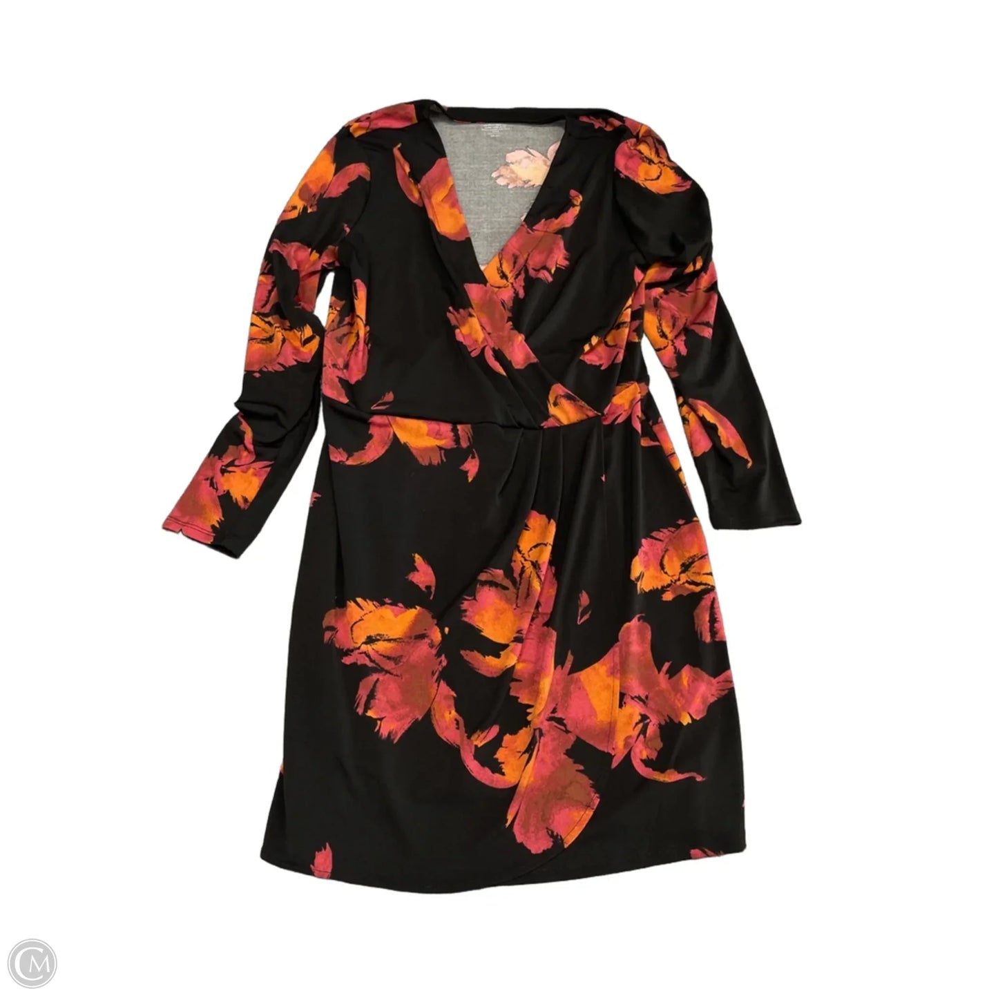 Dress Casual Short By Nine West In Black & Orange, Size: L