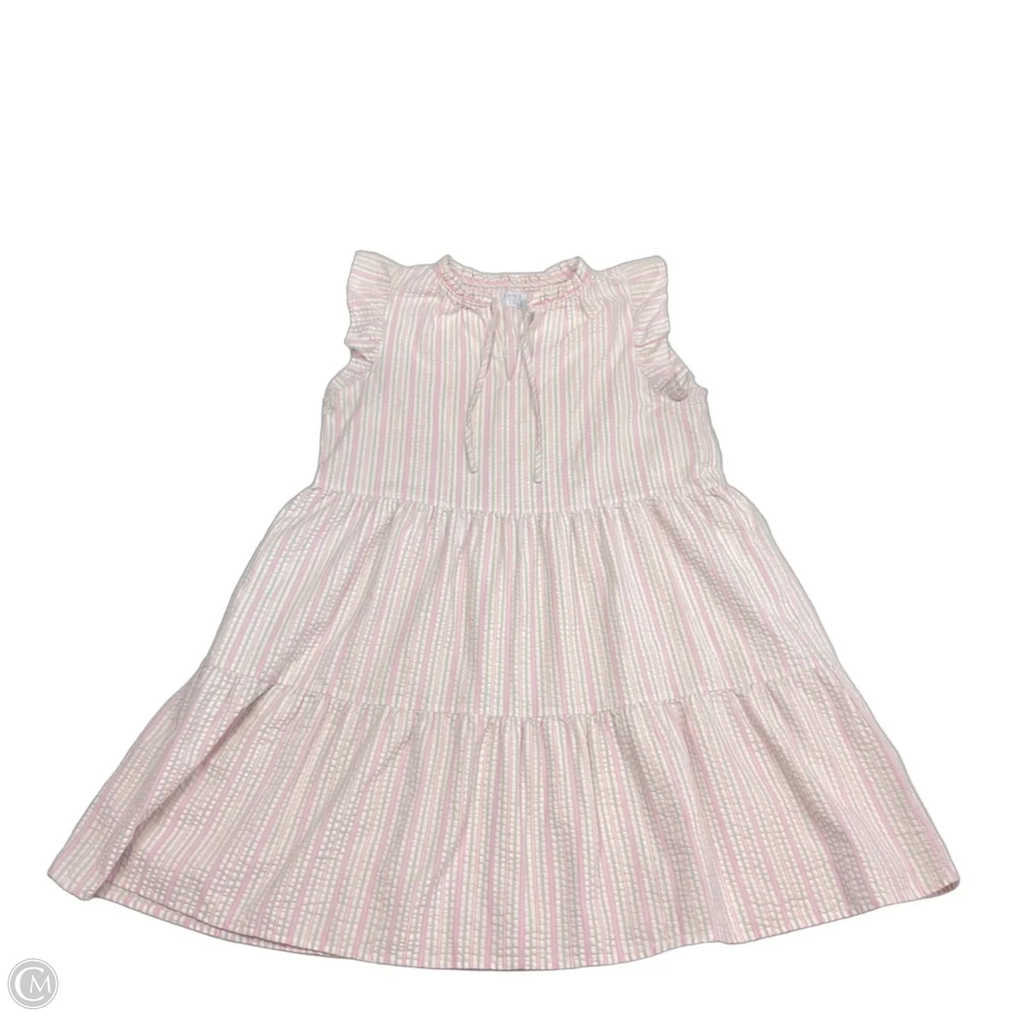Dress Casual Short By Time And Tru In Green & Pink, Size: L