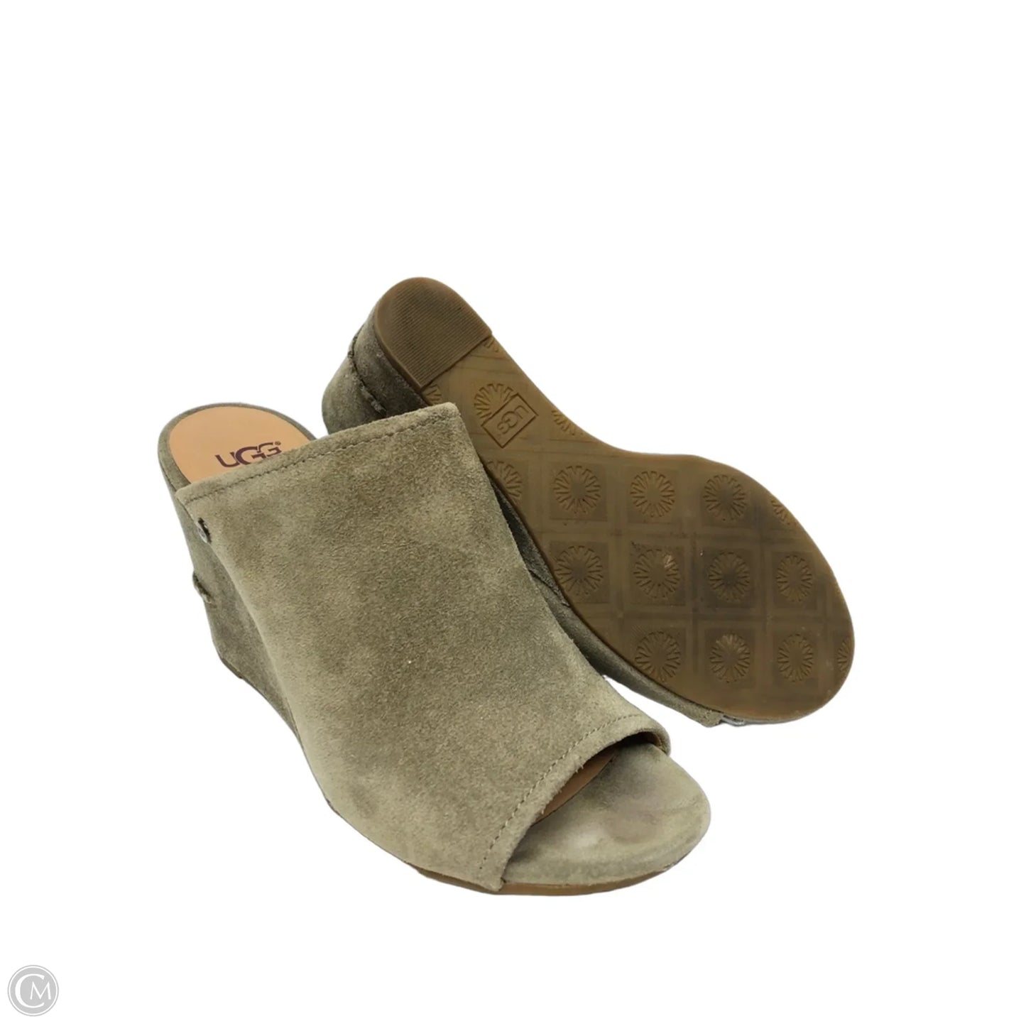 Shoes Heels Wedge By Ugg In Green, Size: 9.5