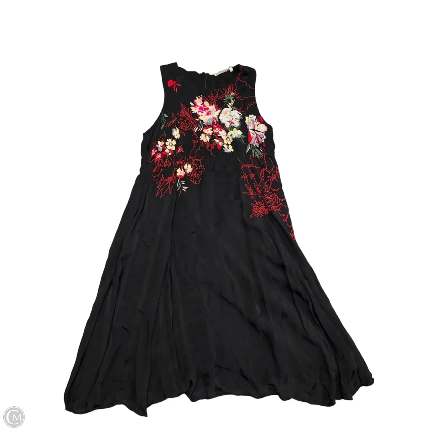 Dress Casual Midi By Soft Surroundings In Black & Red, Size: 18
