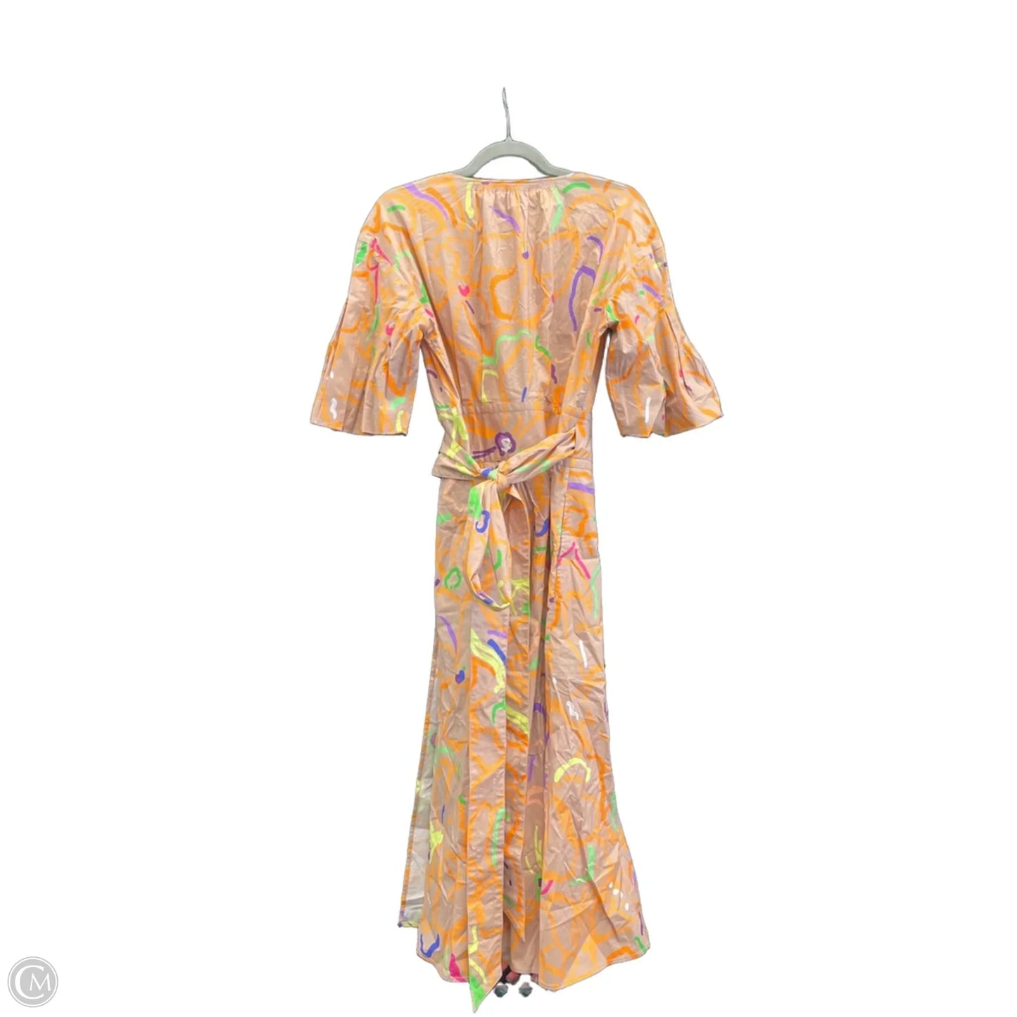 Dress Designer By Tanya Taylor In Orange & Tan, Size: 6