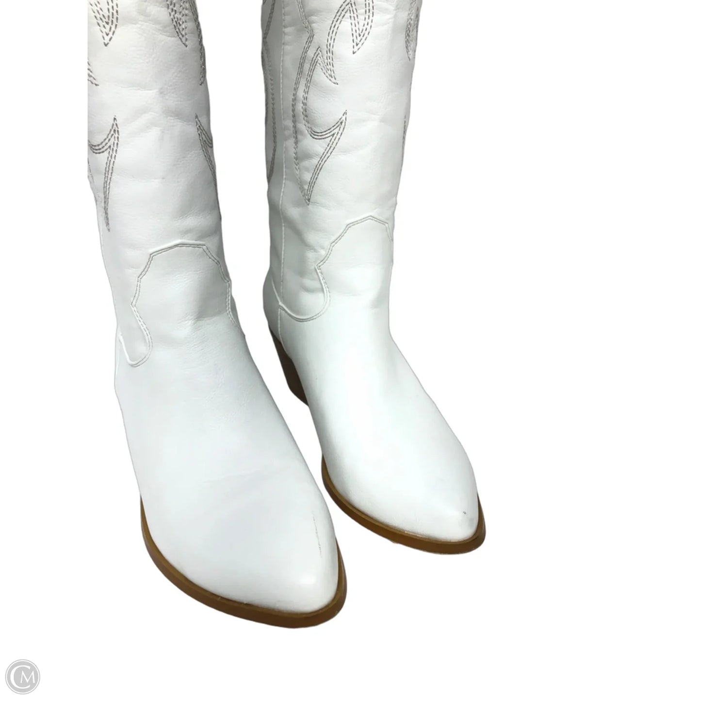 Boots Western By Cme In White, Size: 7