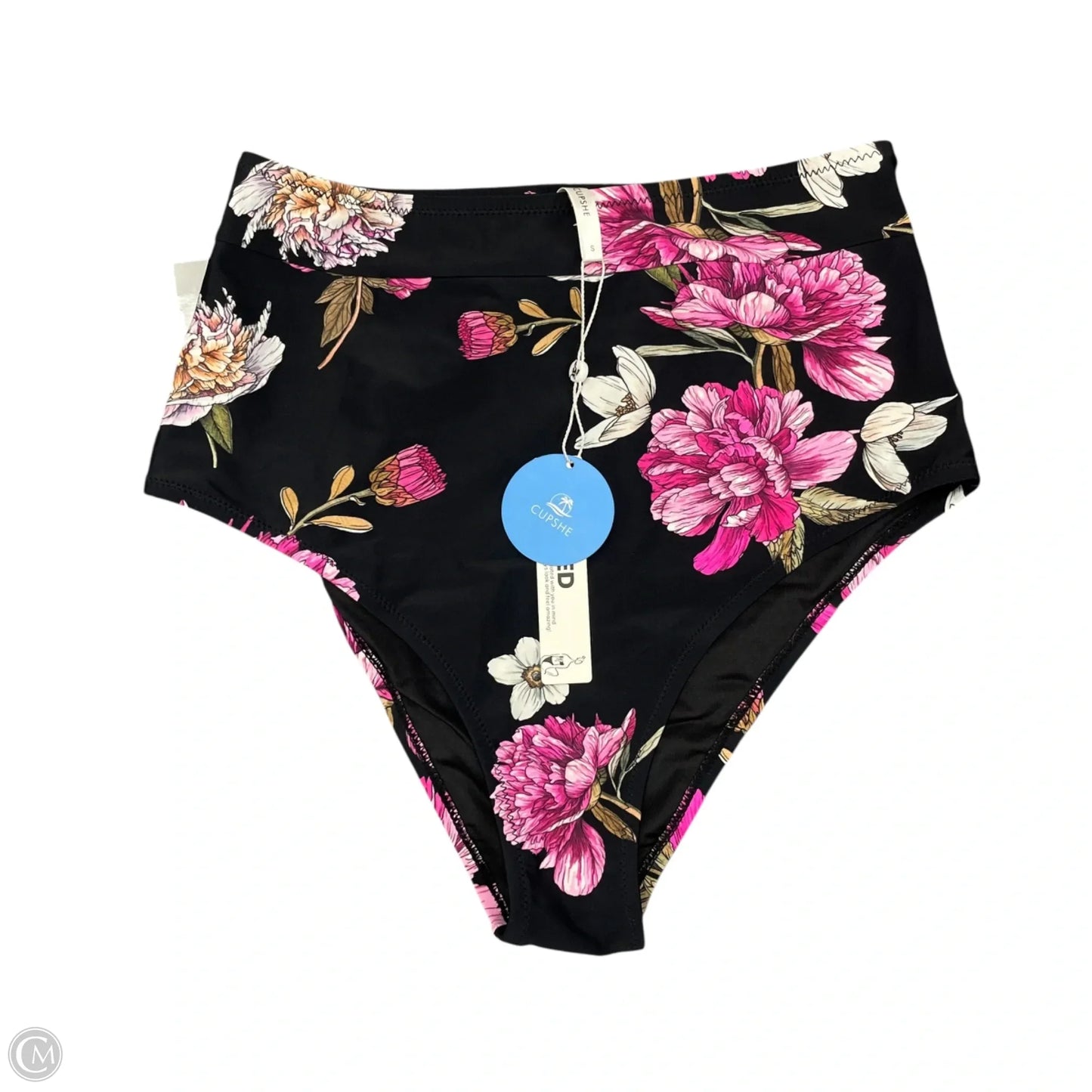 Swimsuit 2pc By Cupshe In Black & Pink, Size: S
