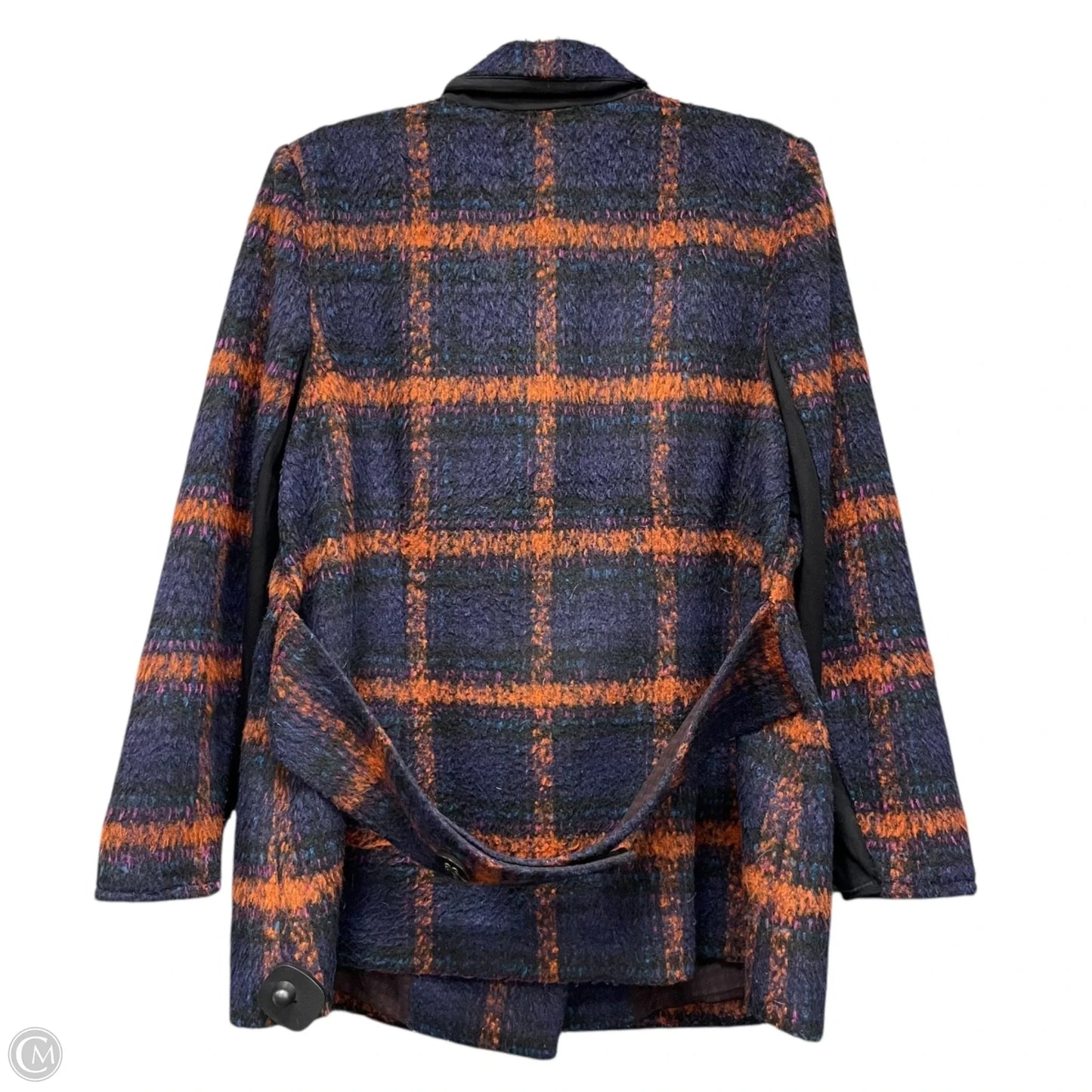 Coat Peacoat By Cabi In Plaid Pattern, Size: Xl