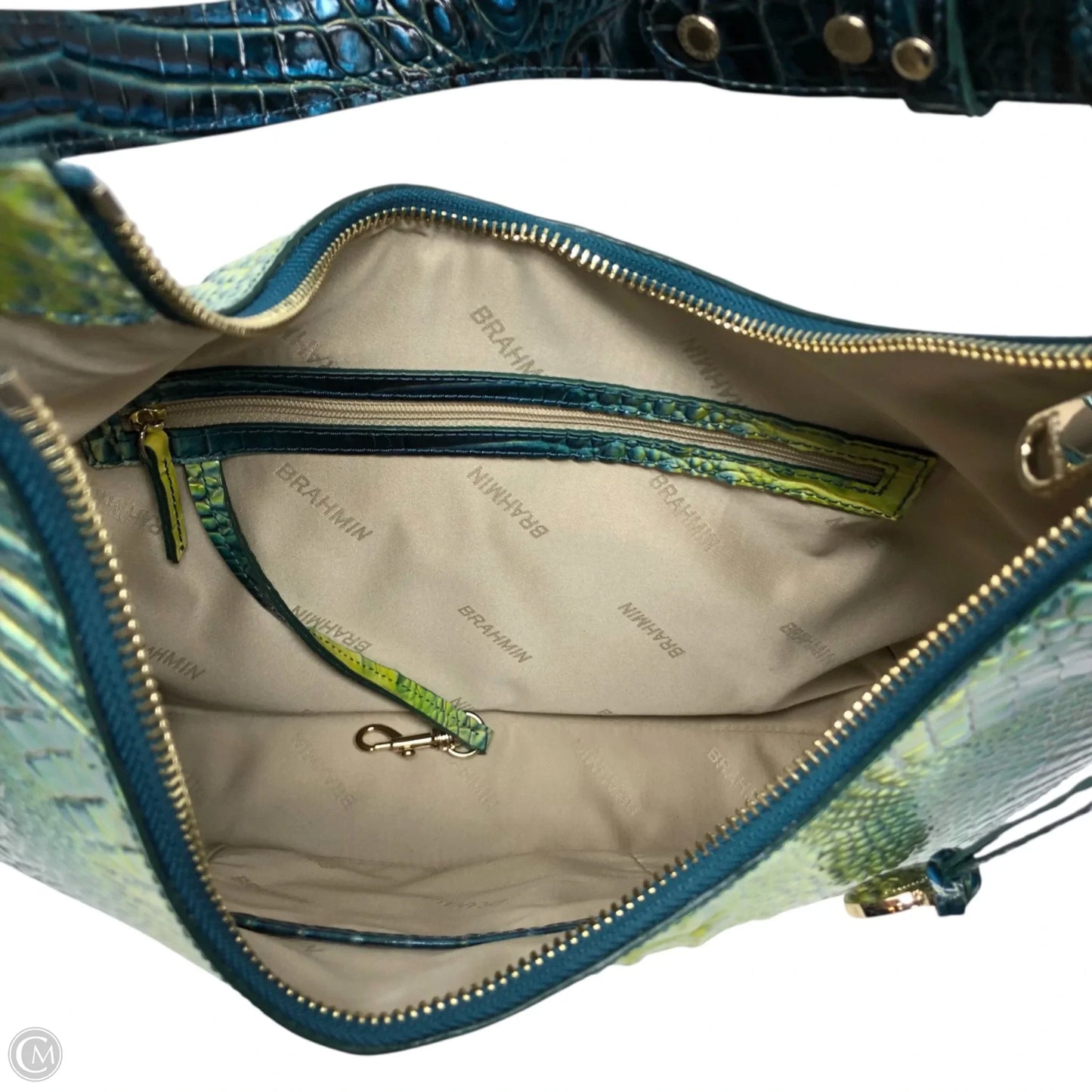 Handbag Designer By Brahmin, Size: Large