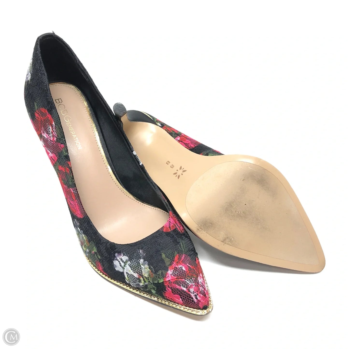 Shoes Heels Block By Bcbgeneration In Floral Print, Size: 8