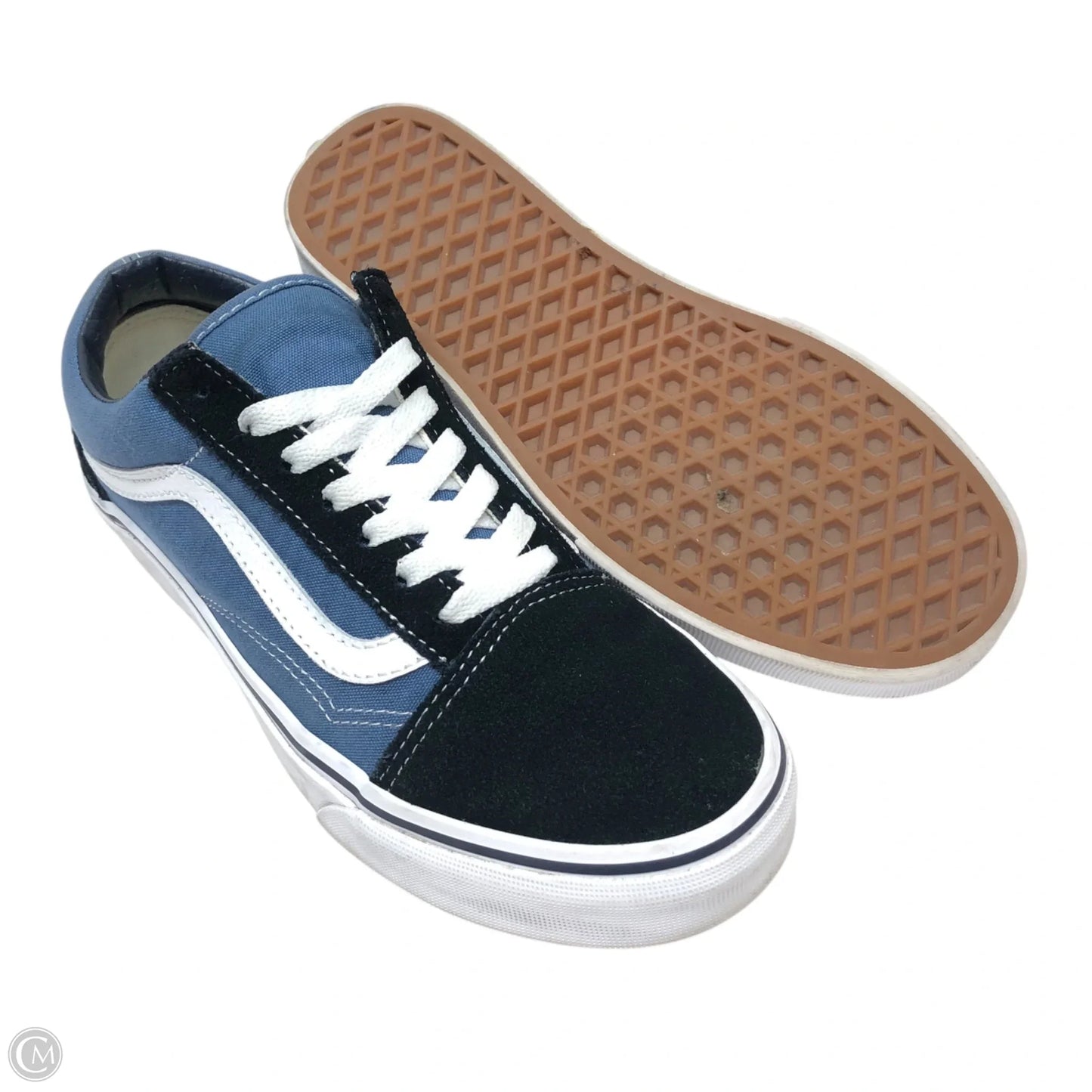 Shoes Sneakers By Vans In Blue, Size: 6.5