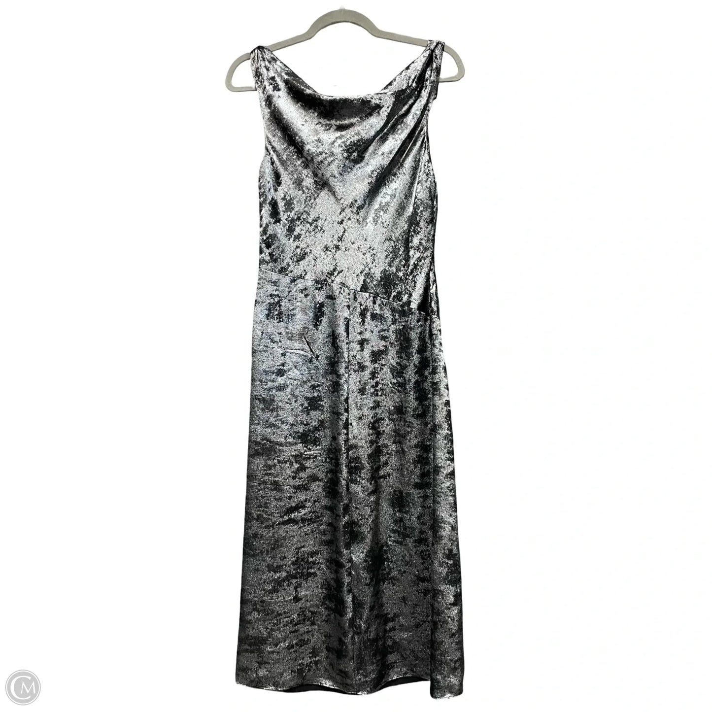 Dress Party Midi By Dkny In Black & Silver, Size: 6