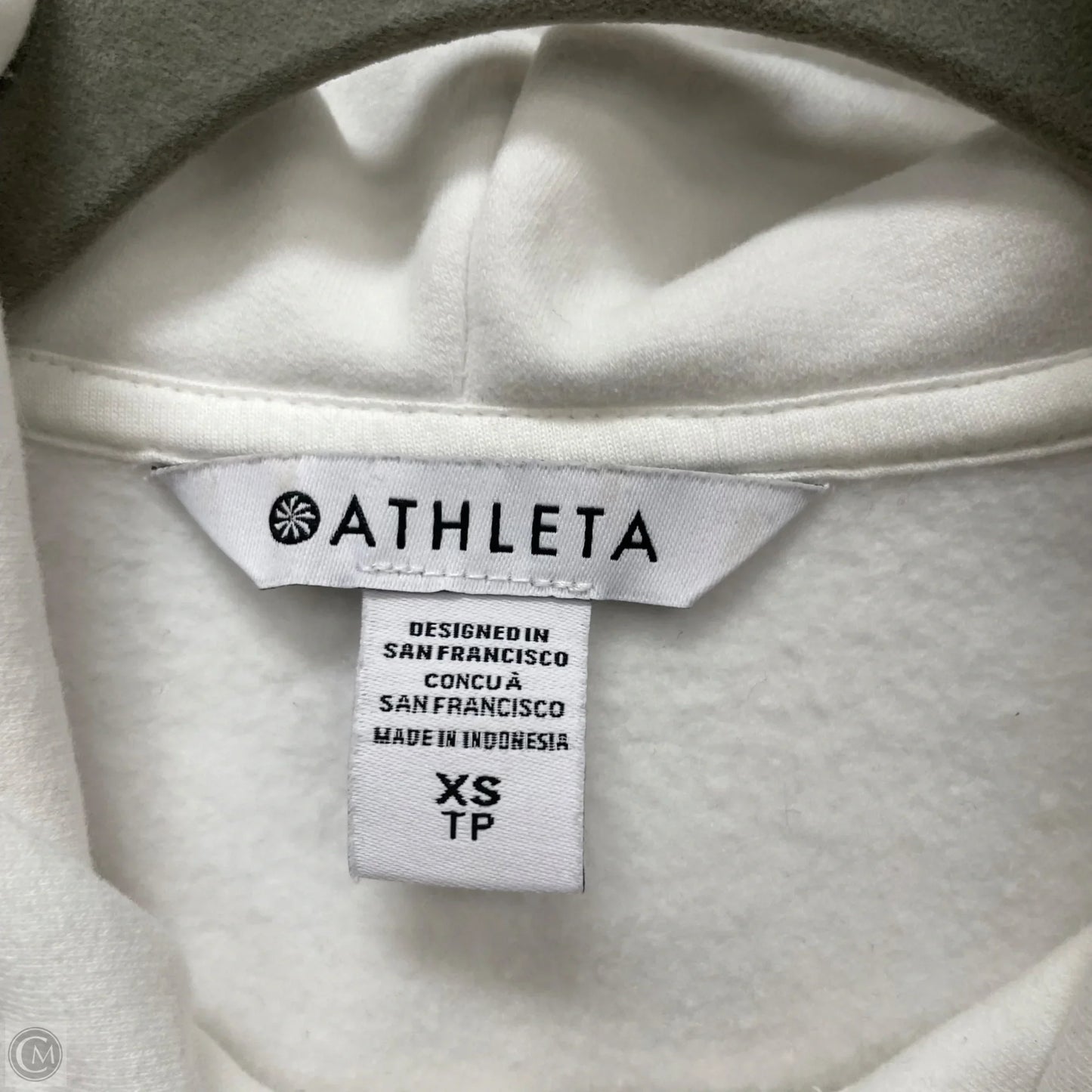 Sweatshirt Hoodie By Athleta In White, Size: Xs