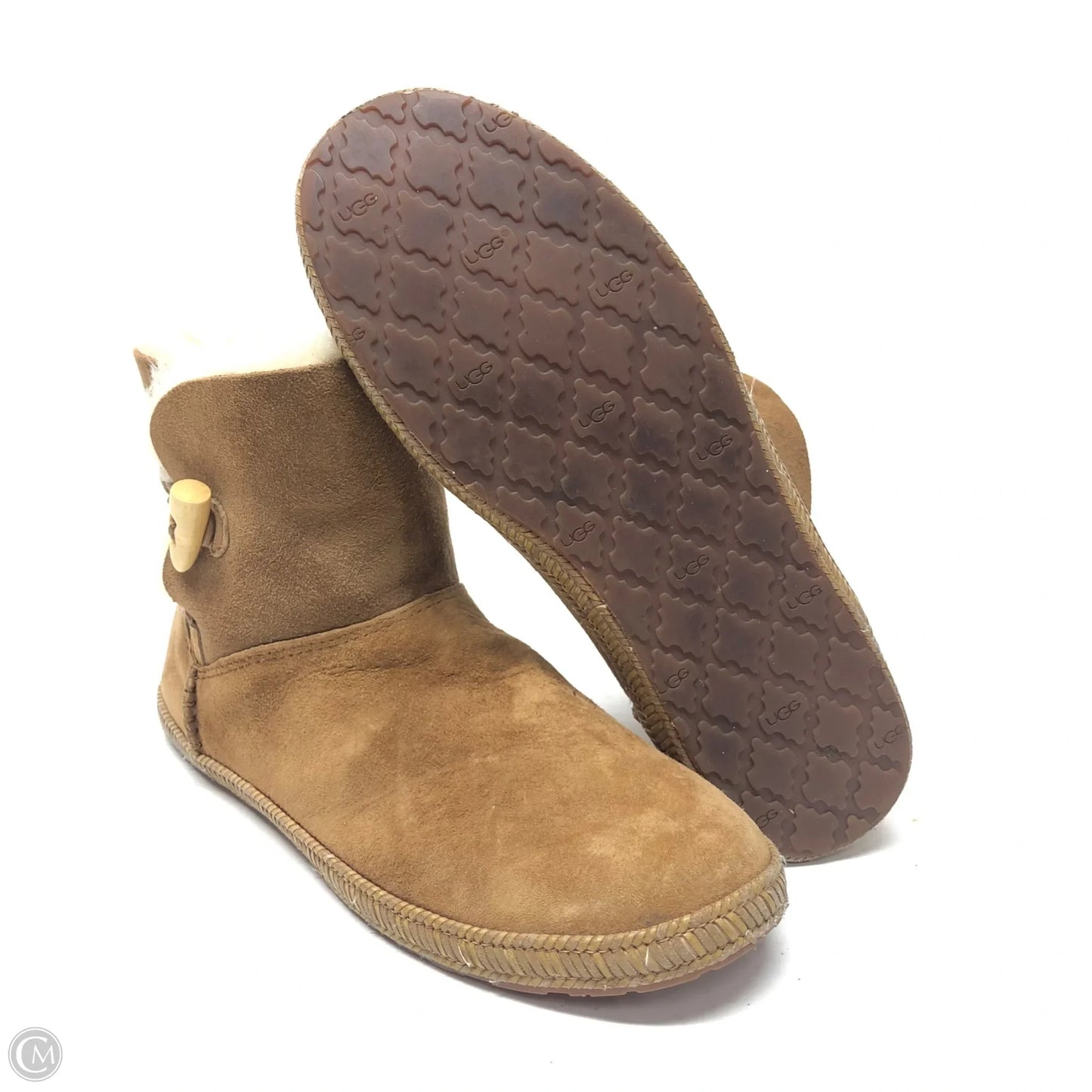 Boots Designer By Ugg In Tan, Size: 9