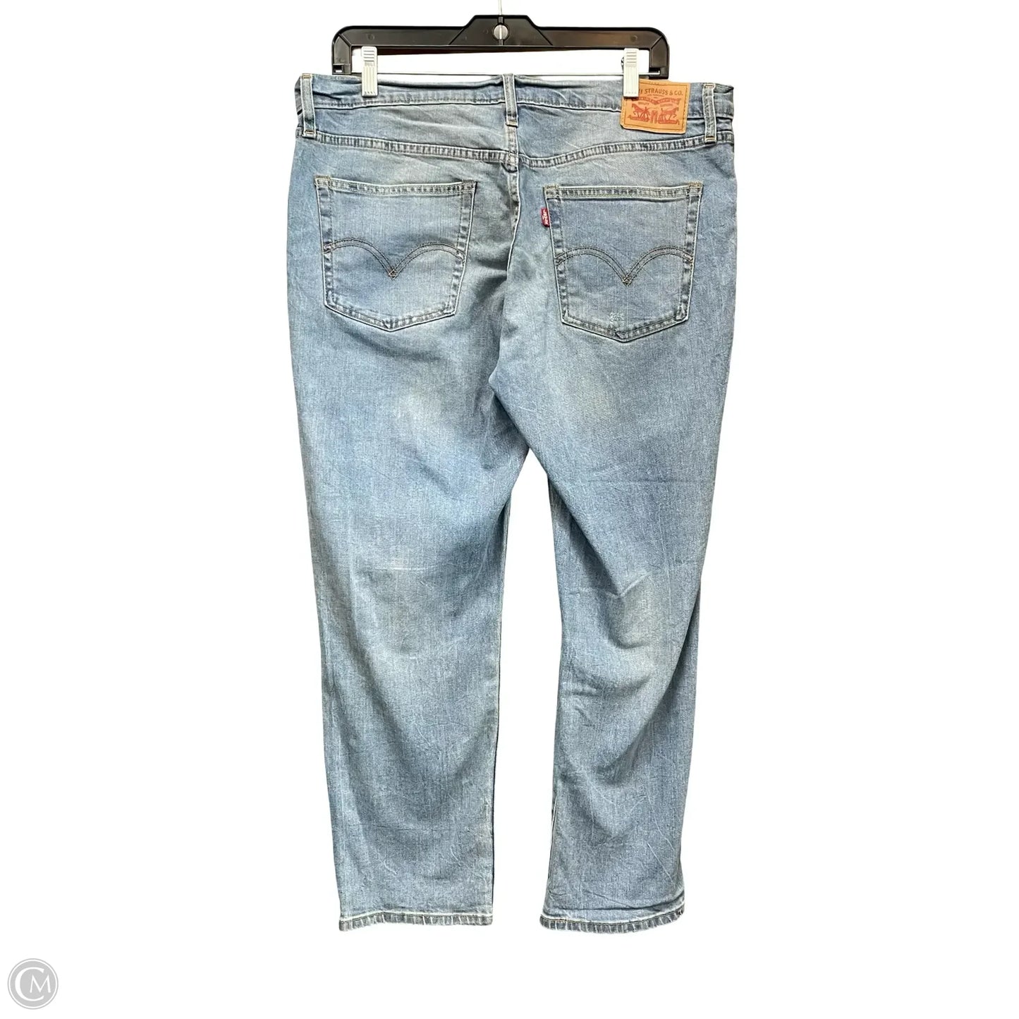 Jeans Boyfriend By Levis In Blue Denim, Size: 12