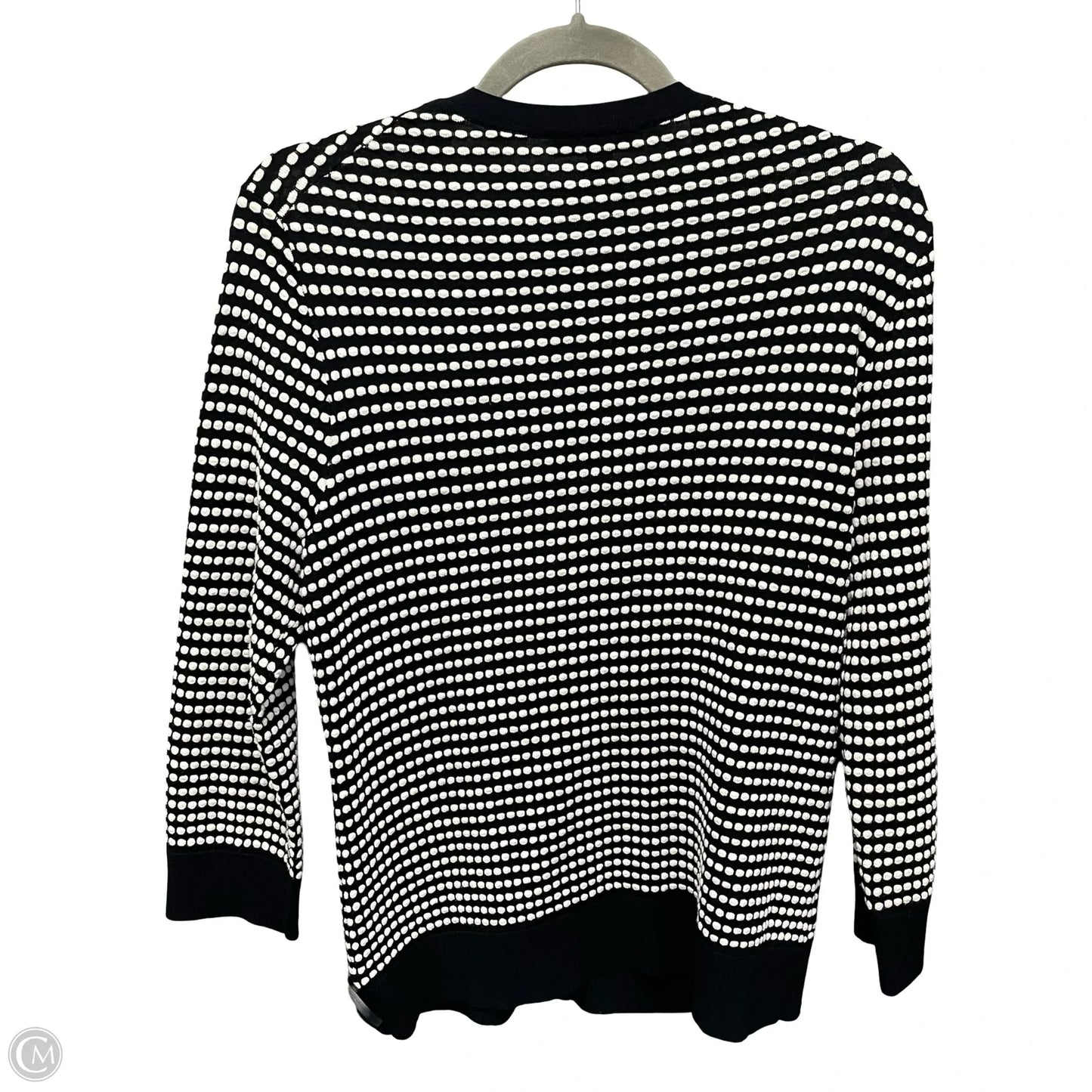 Cardigan By Ann Taylor In Black & White, Size: L