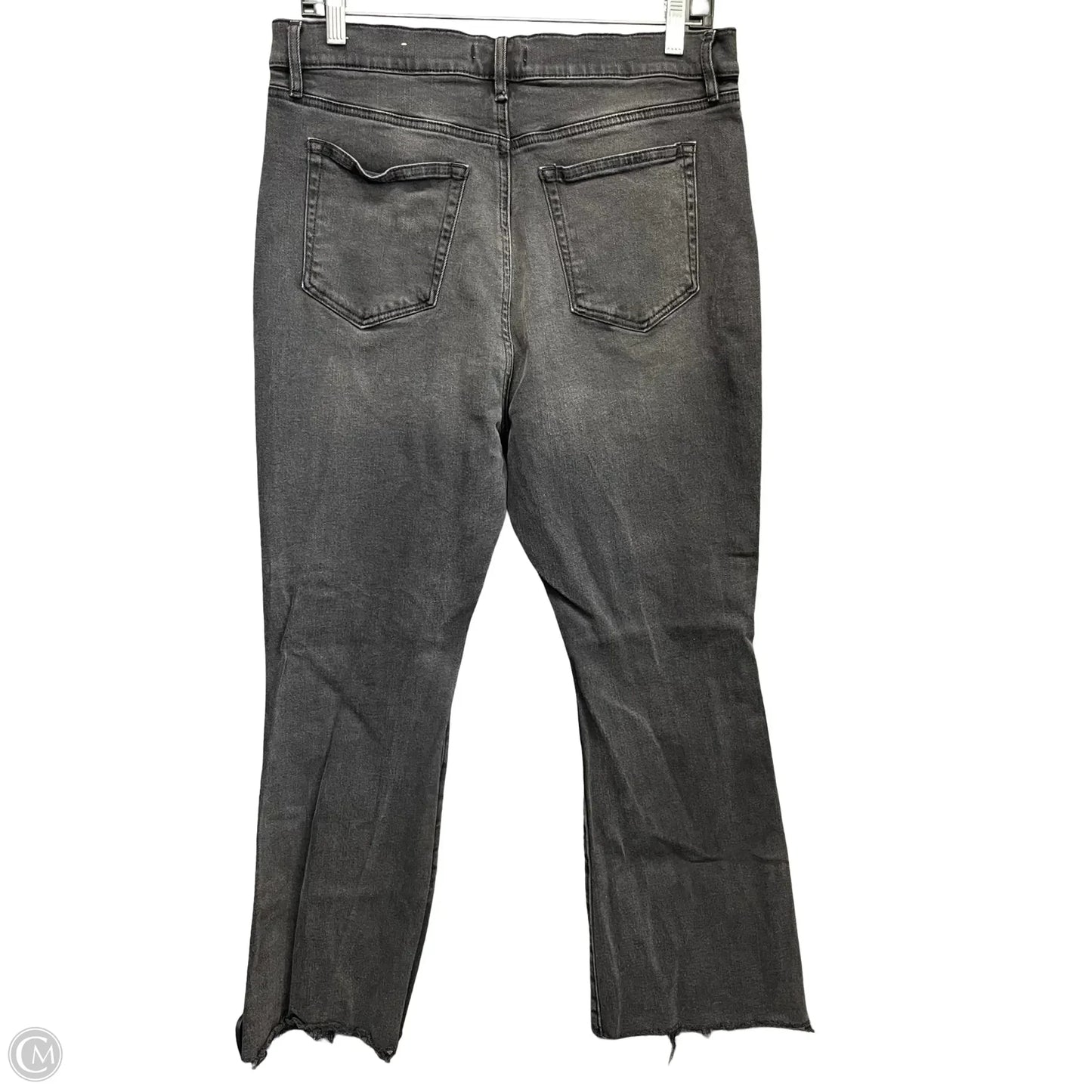 Jeans Cropped By Loft In Grey Denim, Size: 14