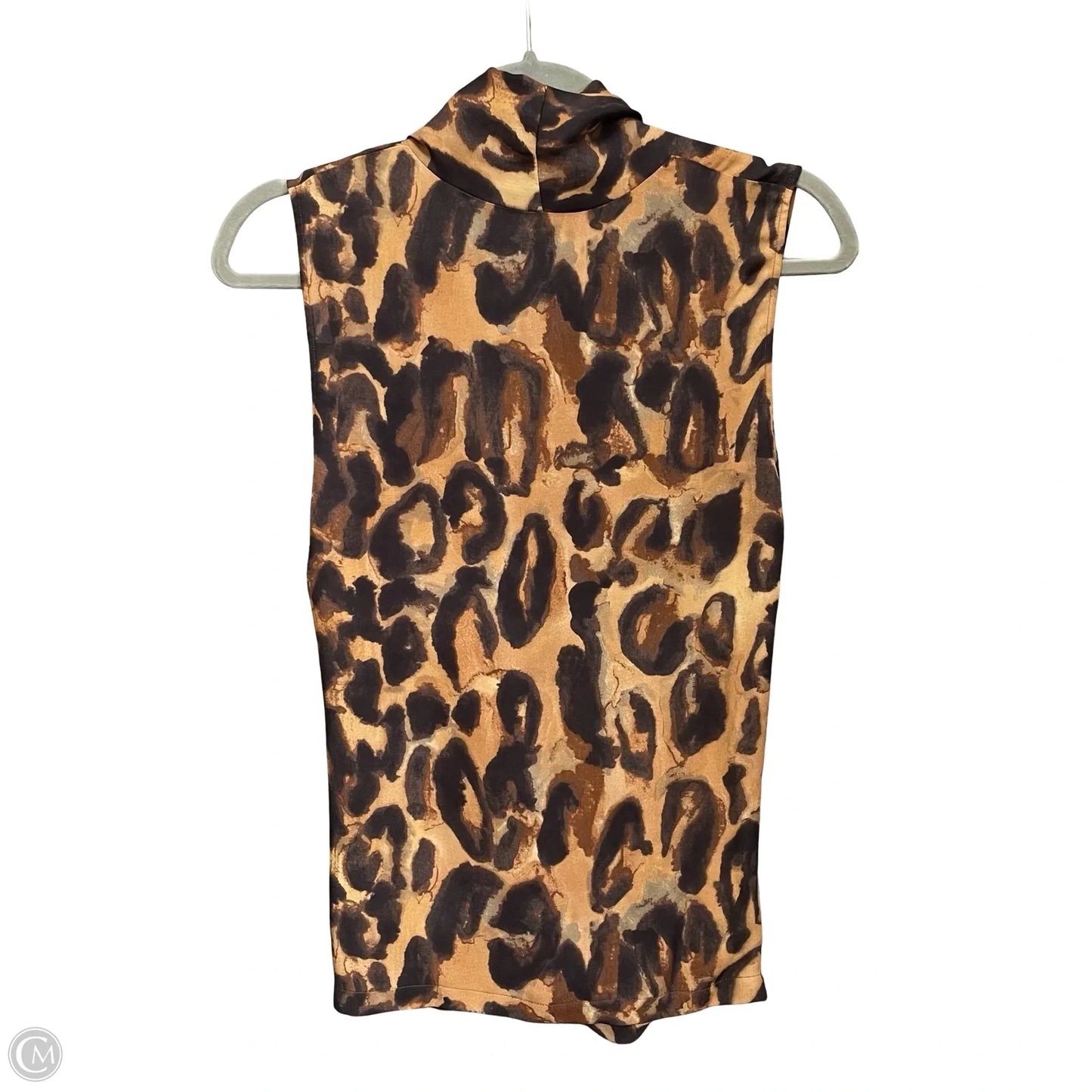 Blouse Sleeveless By Theory In Animal Print, Size: M
