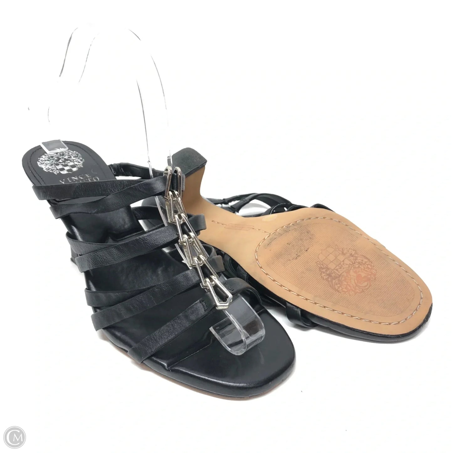 Sandals Heels Block By Vince Camuto In Black, Size: 8