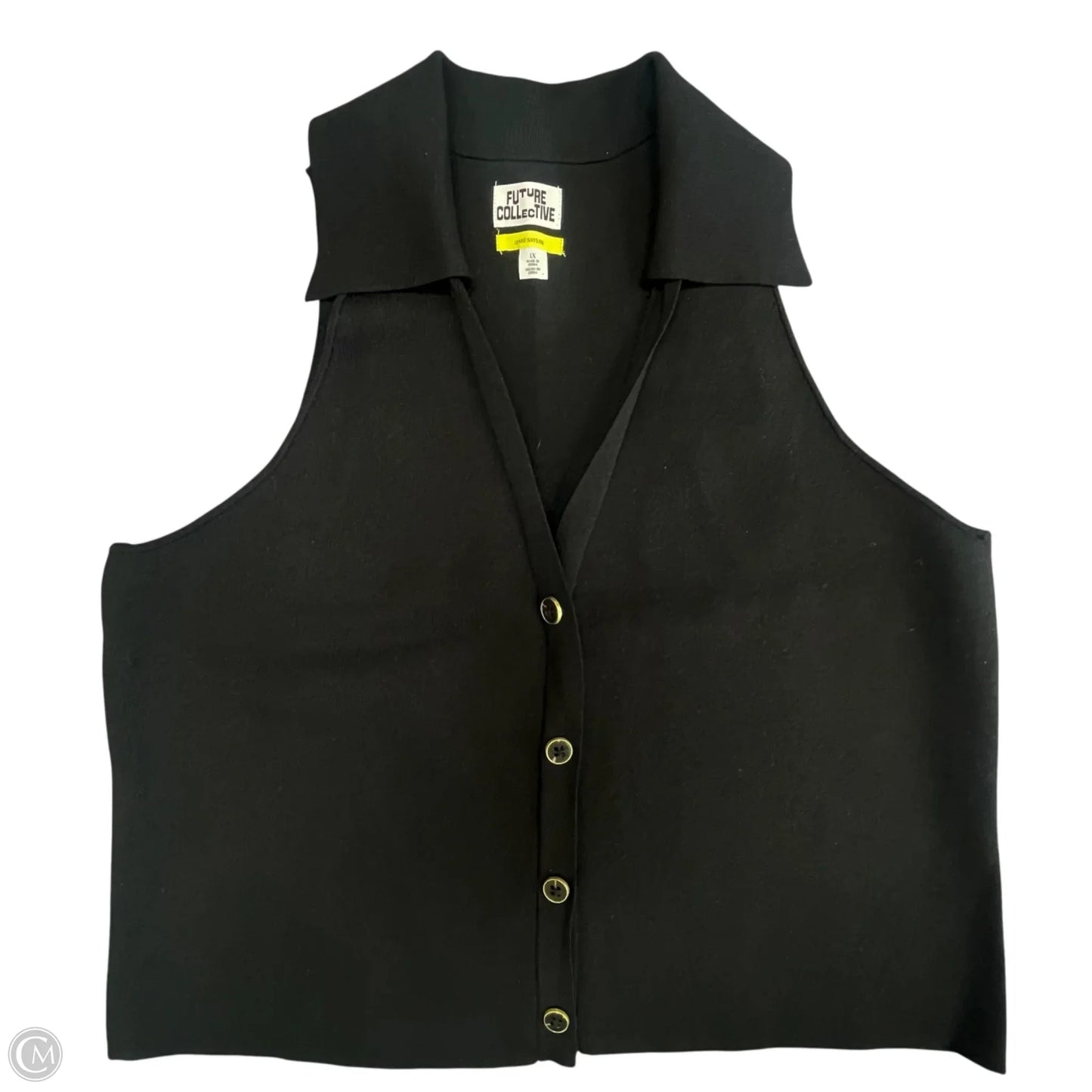 Top Sleeveless By Future Collective In Black, Size: 1x