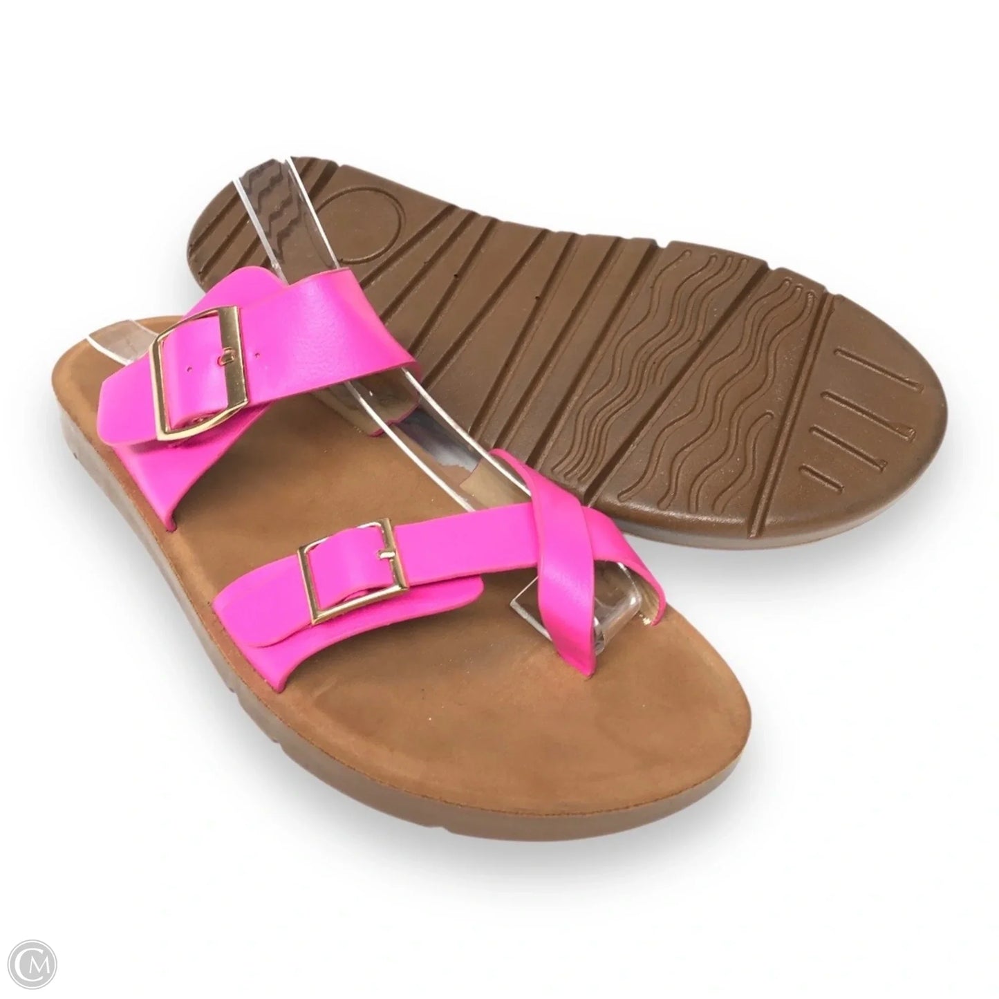 Sandals Flats By Forever In Pink, Size: 7.5