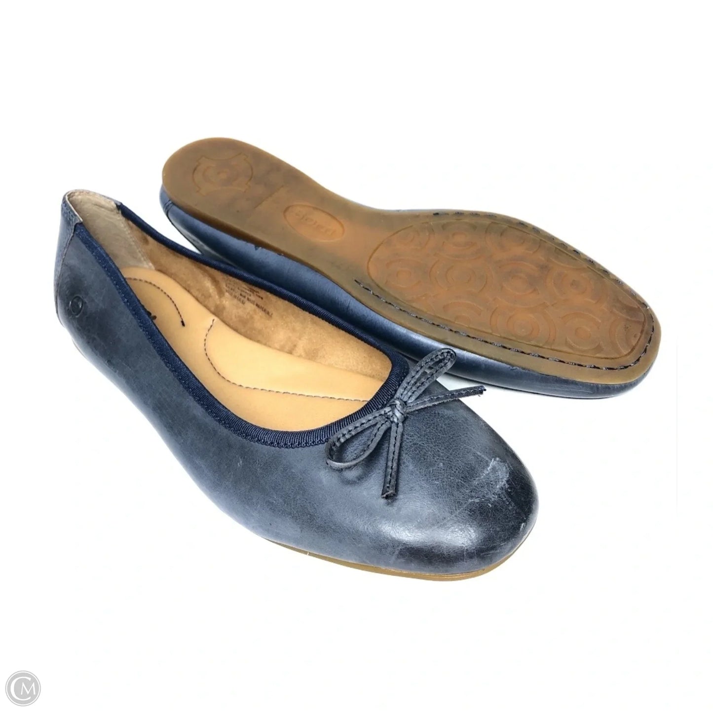 Shoes Flats By Born In Navy, Size: 10