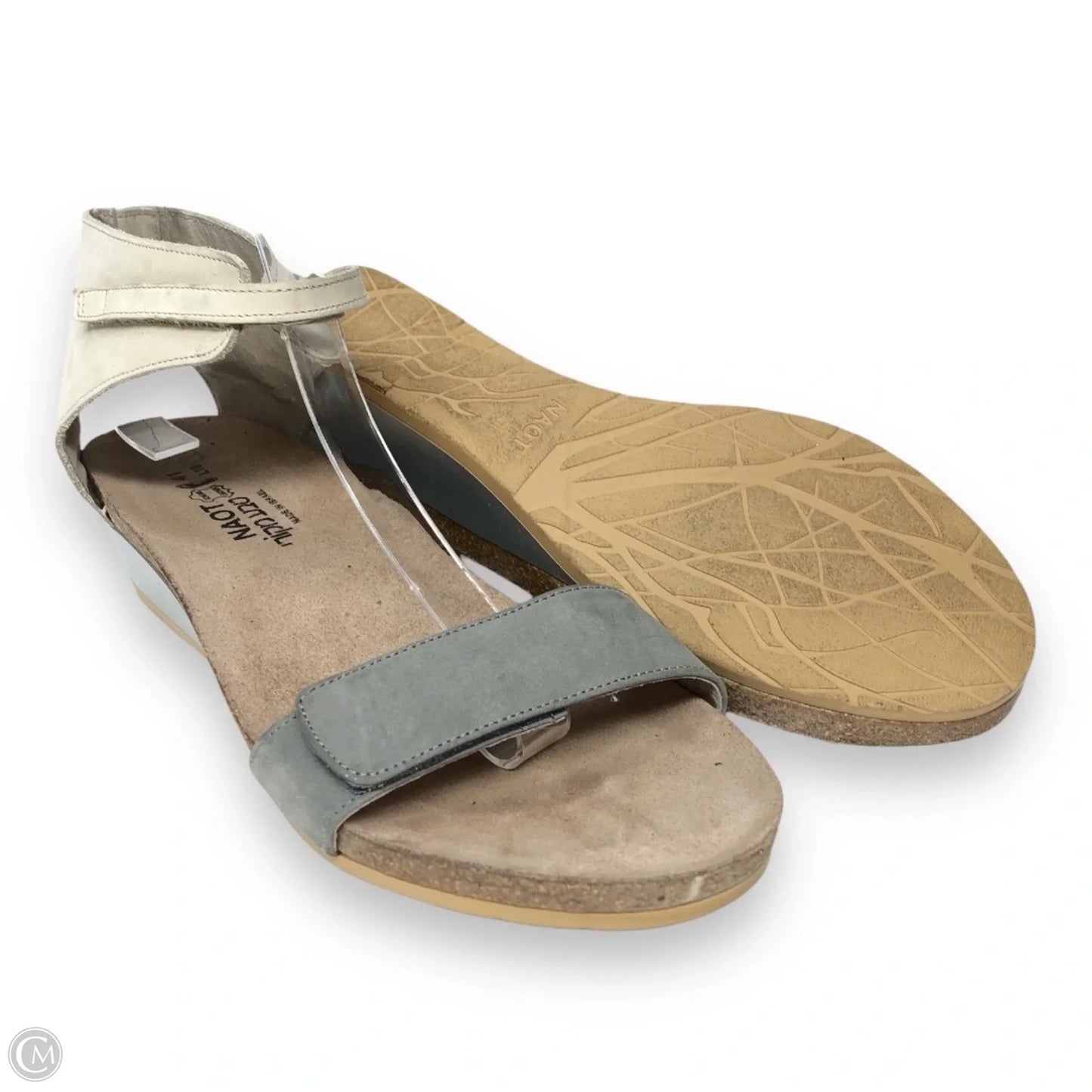 Sandals Heels Wedge By Naot In Grey, Size: 10