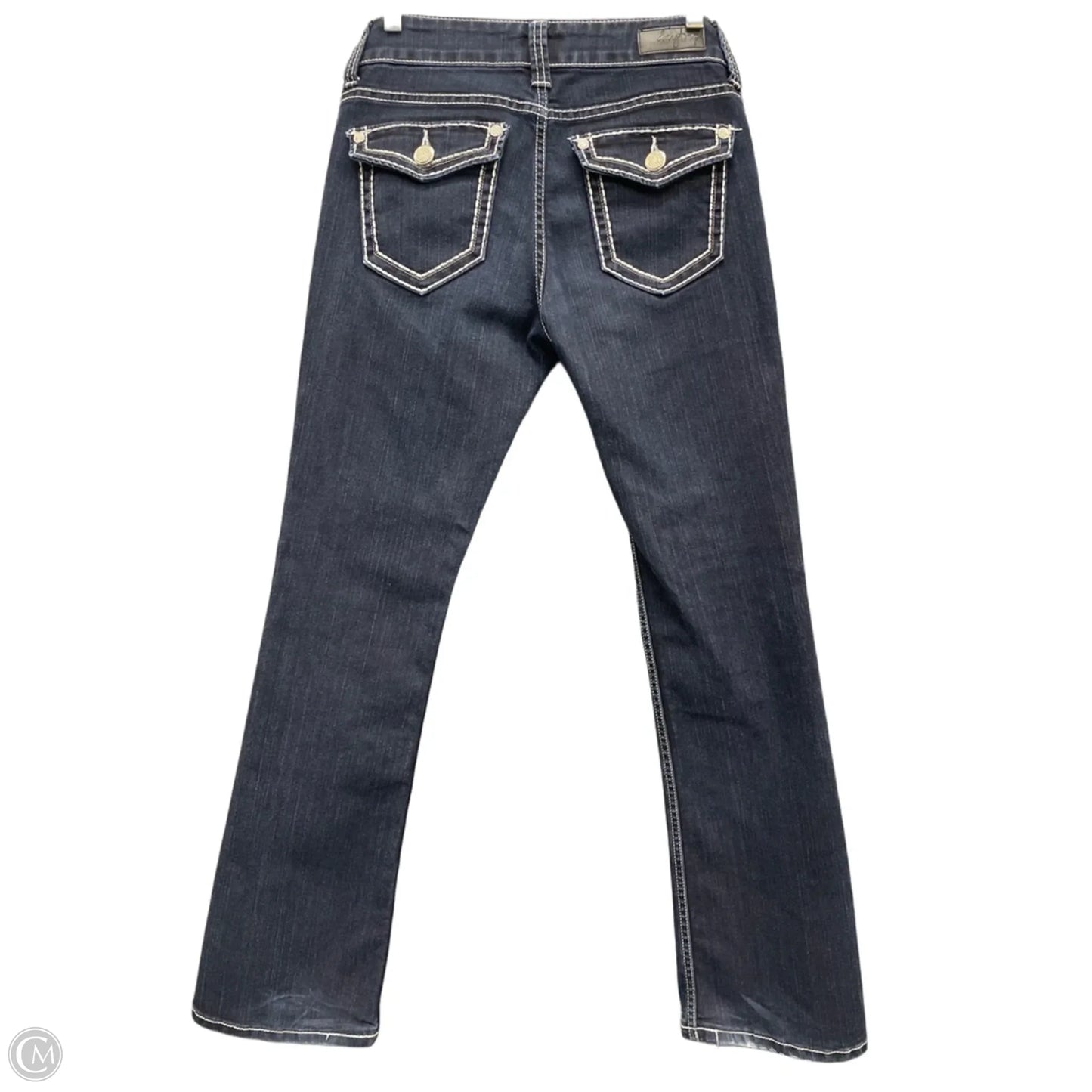 Jeans Boot Cut By Virgo In Blue Denim, Size: 6