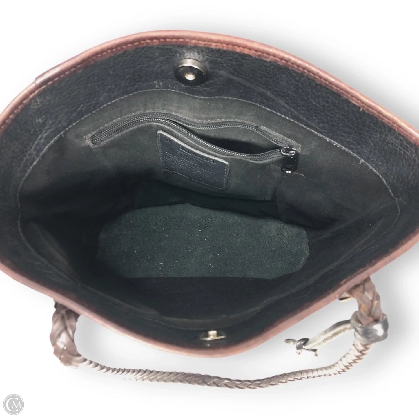 Tote Leather By Brighton, Size: Medium