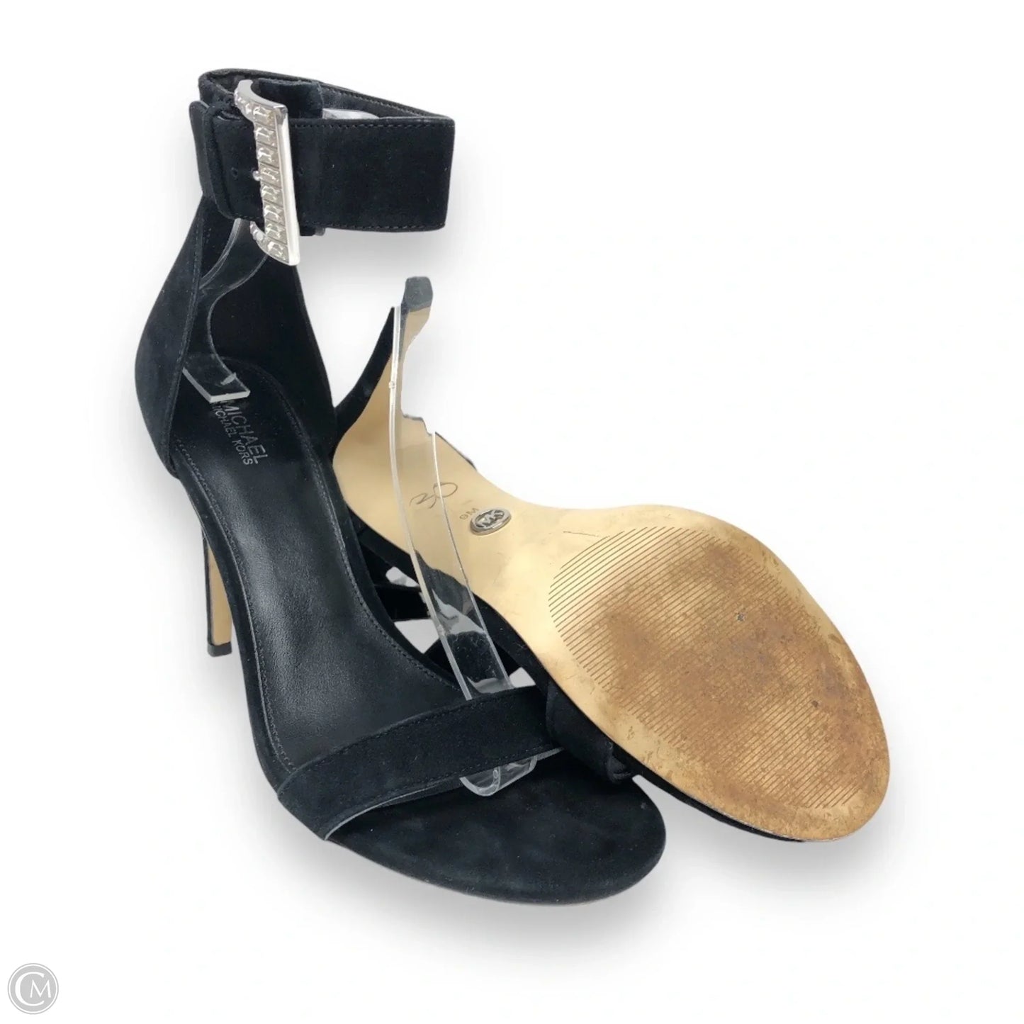Sandals Heels Stiletto By Michael By Michael Kors In Black, Size: 9