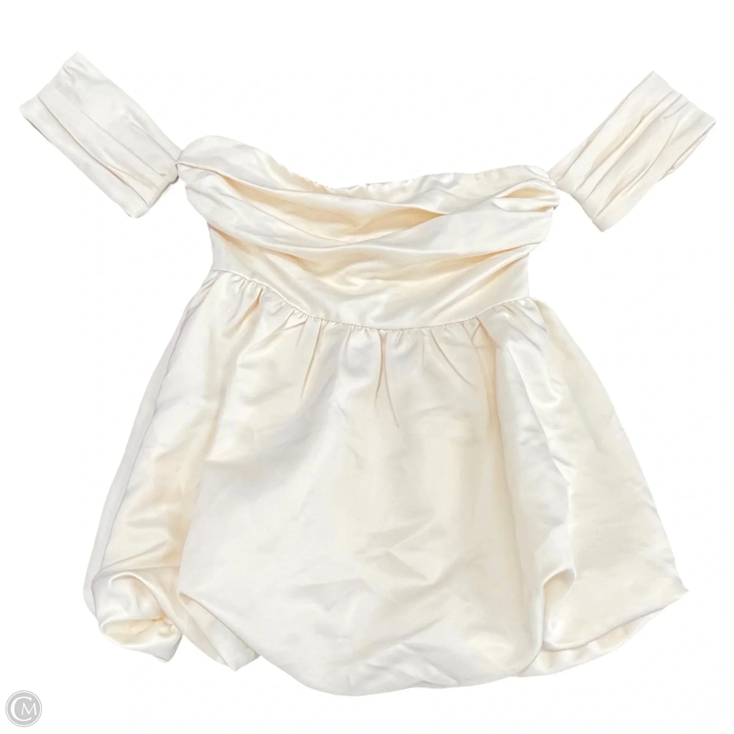 Dress Party Short By Fashion Nova In Cream, Size: Xl