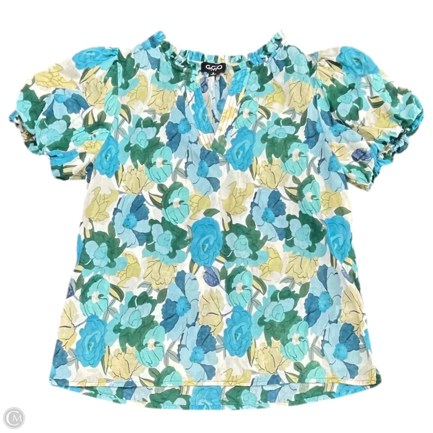 Top Short Sleeve By Gigio In Blue, Size: S