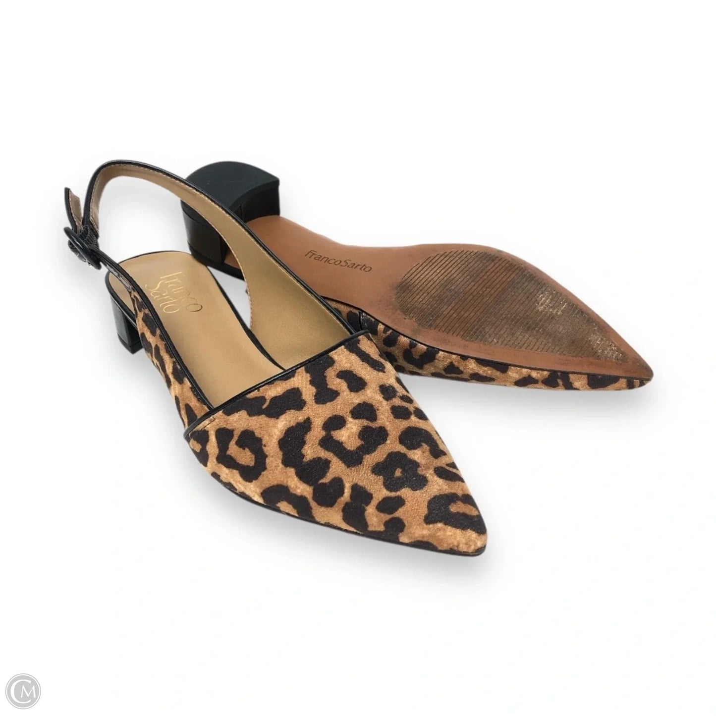 Shoes Heels Block By Franco Sarto In Animal Print, Size: 7
