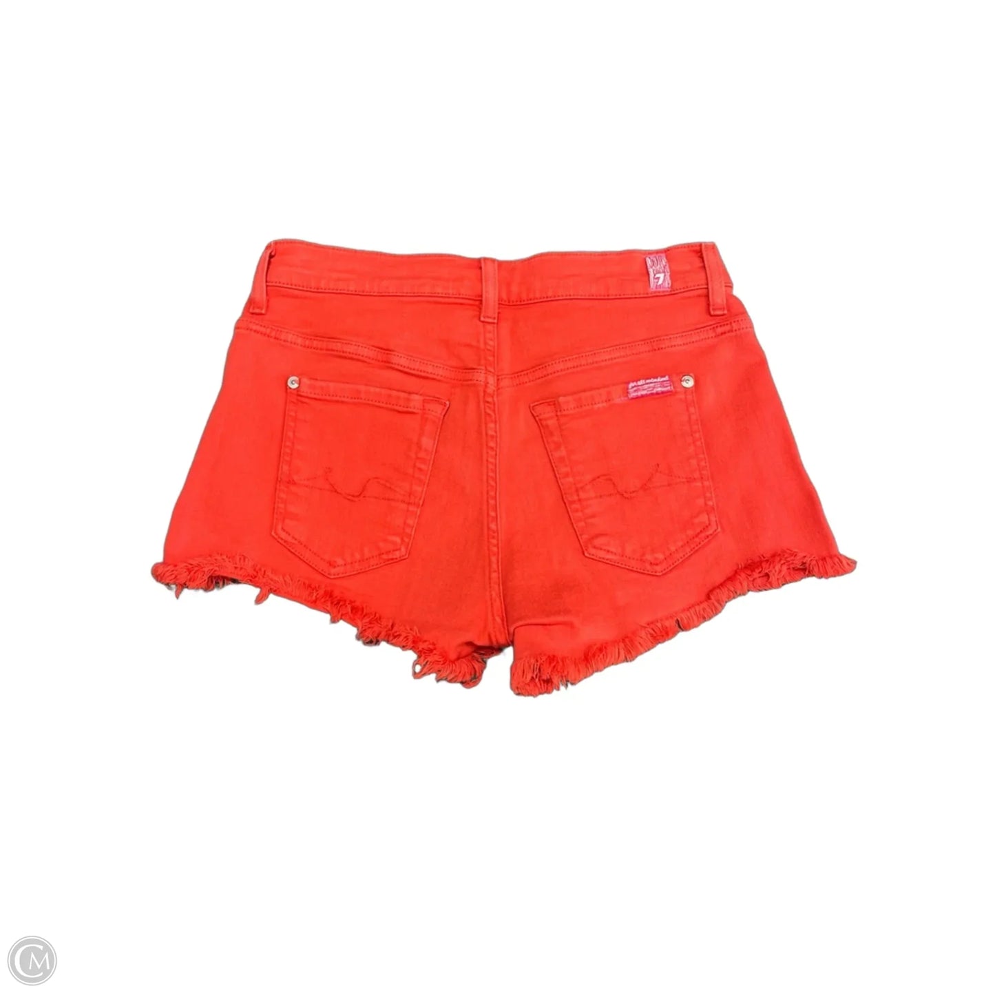 Shorts By 7 For All Mankind In Orange, Size: 2