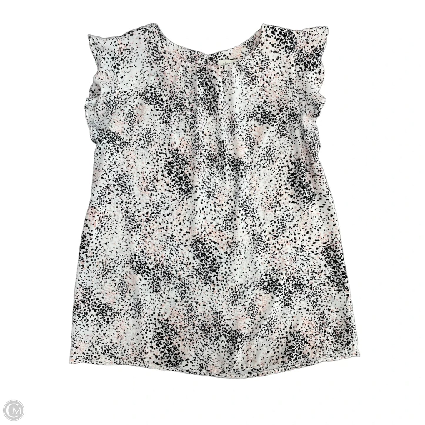 Top Short Sleeve By Clothes Mentor In Black & White, Size: S