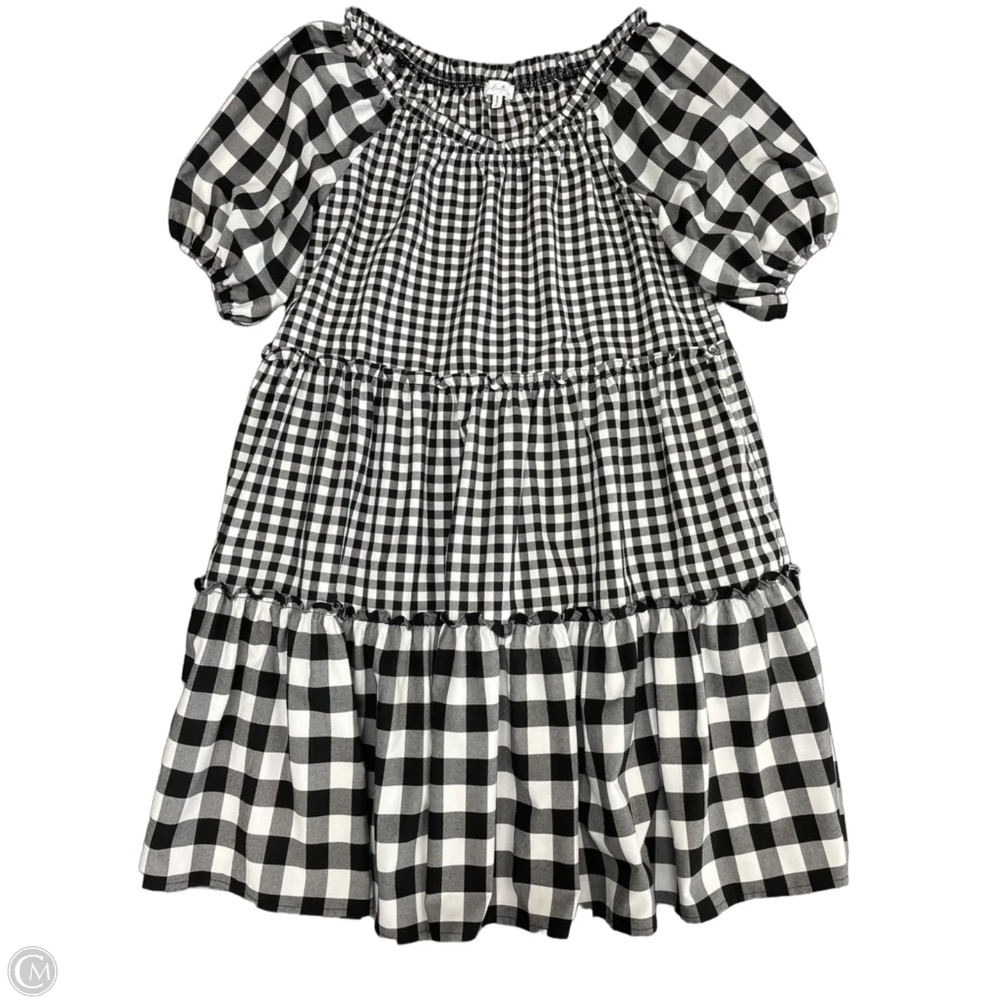 Dress Casual Short By Clothes Mentor In Black & White, Size: S