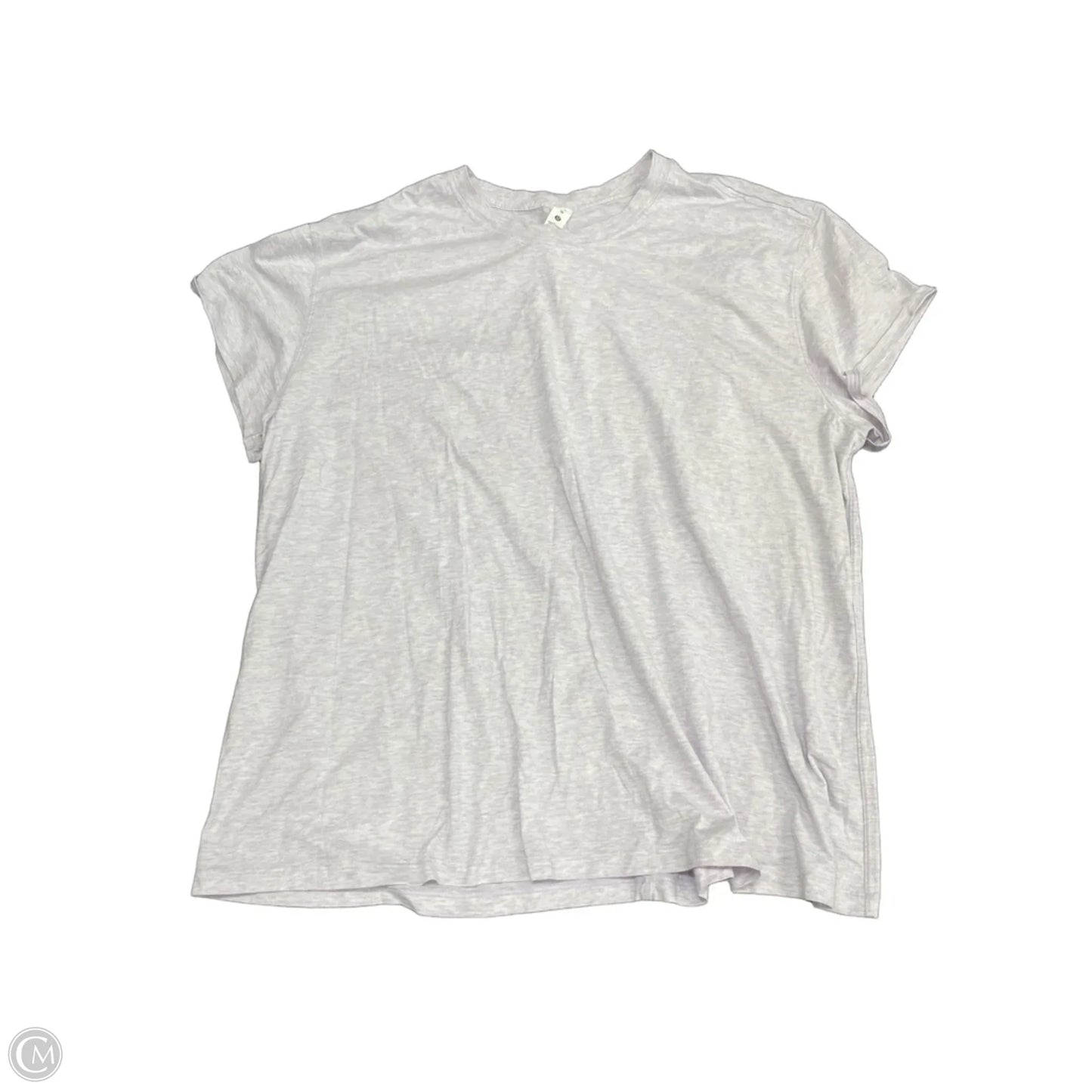 Athletic Top Short Sleeve By Lululemon In Purple, Size: 20