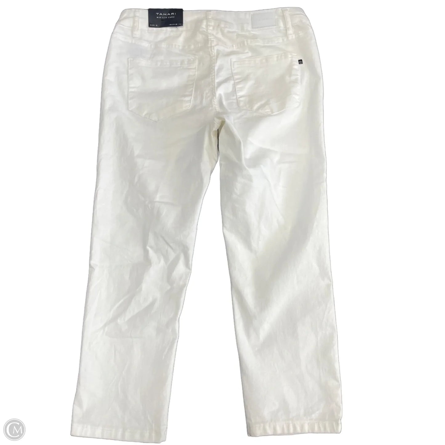 Pants Cropped By Tahari In White, Size: 12
