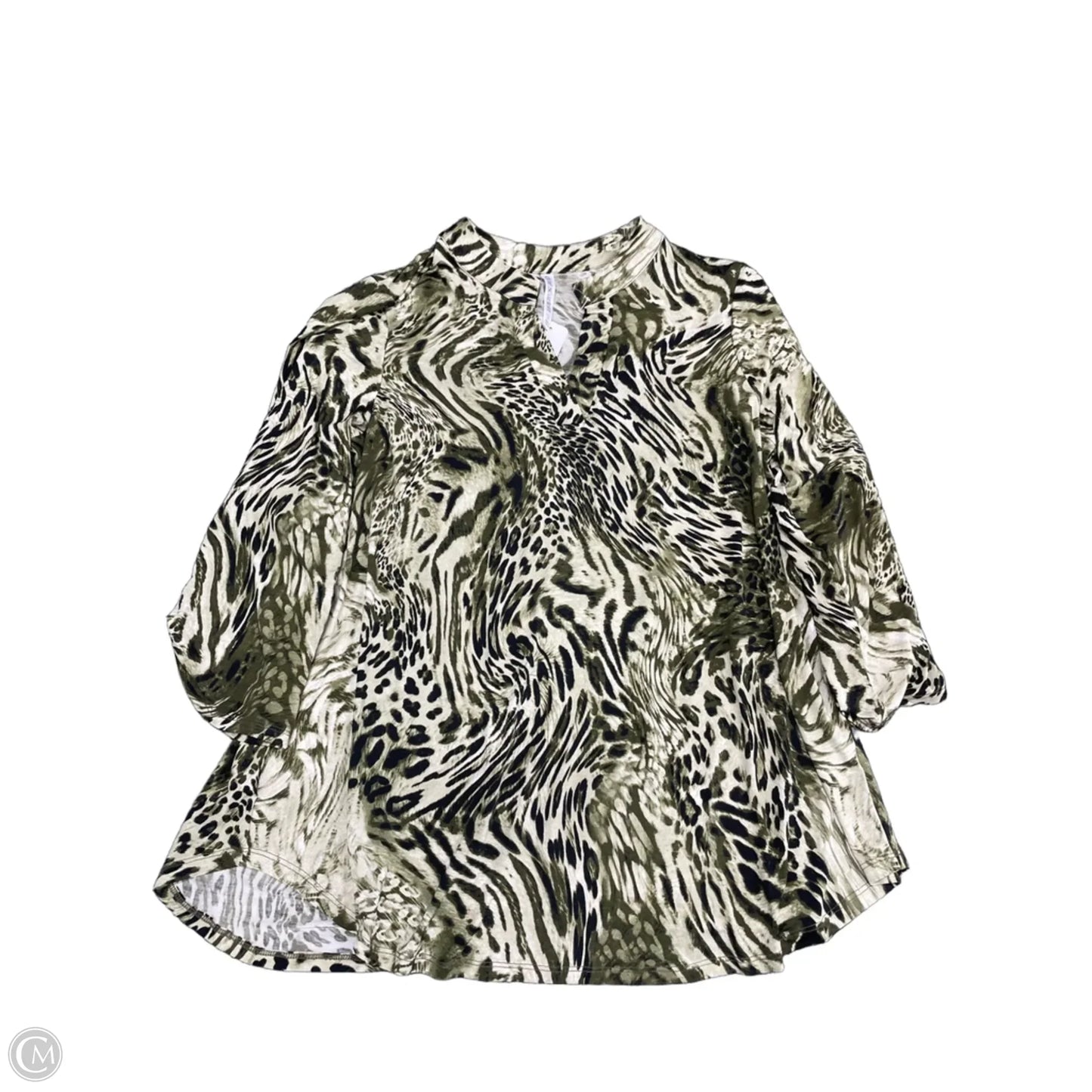 Top Long Sleeve By Dear Scarlett In Green, Size: L