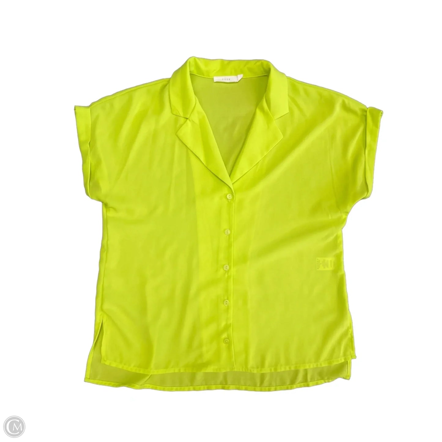 Top Short Sleeve By Lush In Green, Size: S